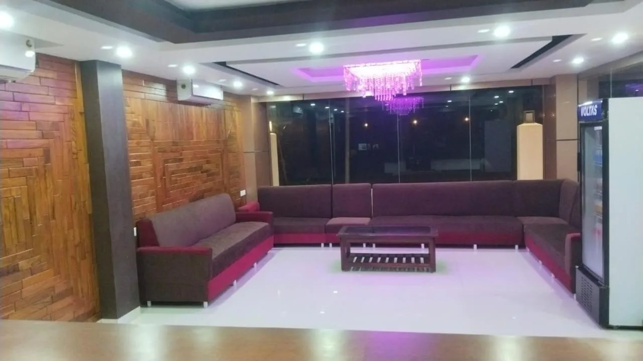 Lobby or reception in Hotel Amullya