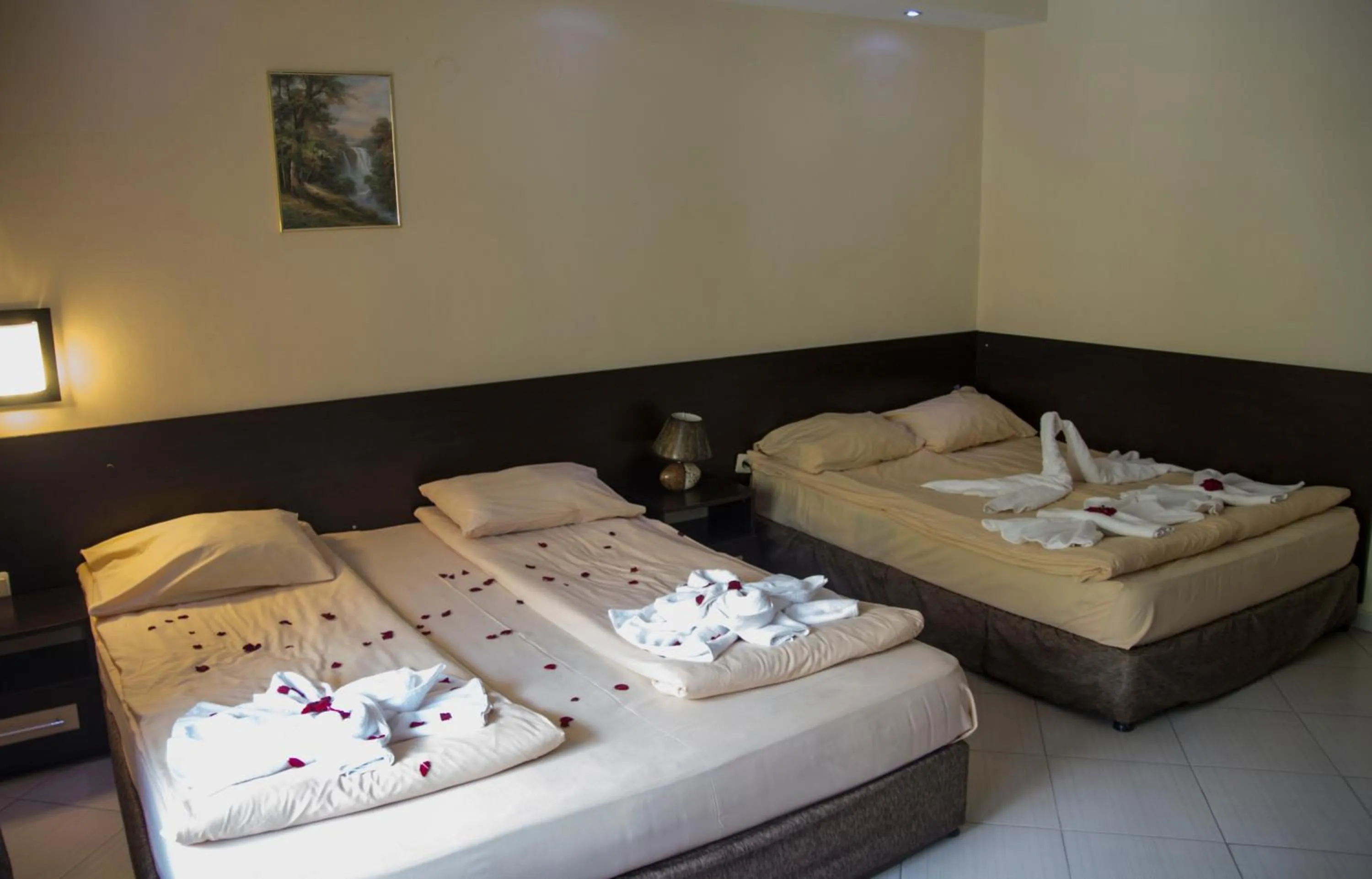 Bed in Family Hotel Delta