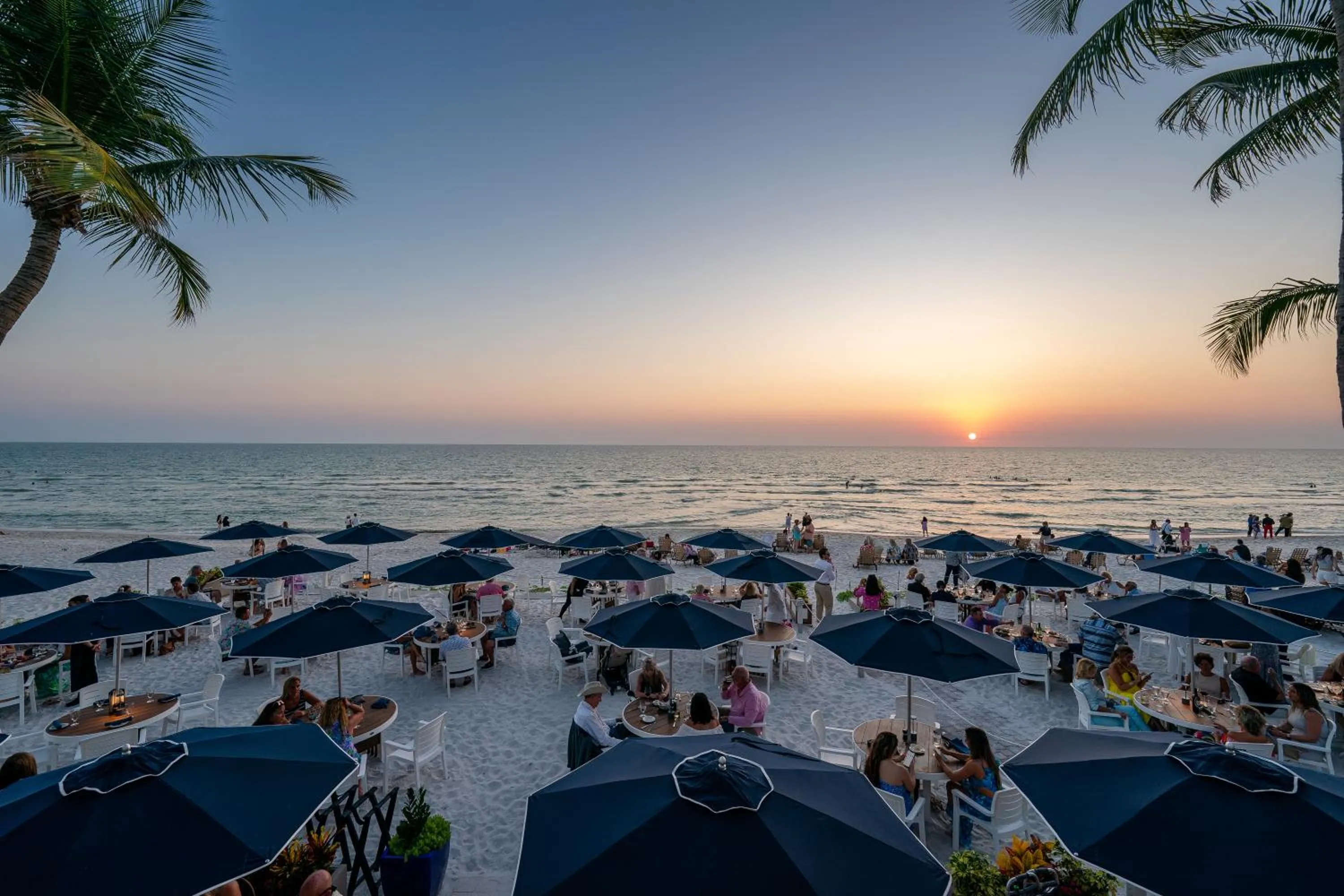 People in Vanderbilt Beach Resort