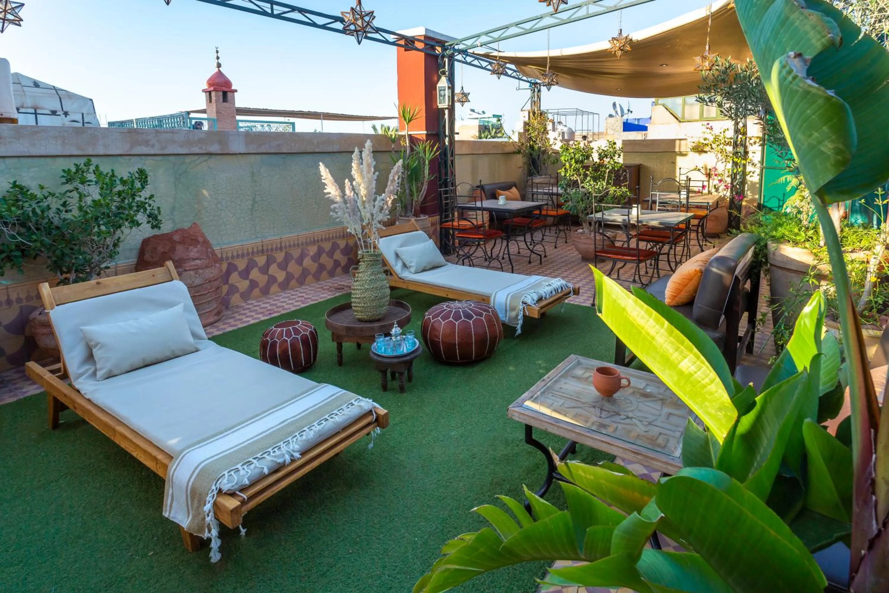 Patio in Riad l'Heure d'Eté