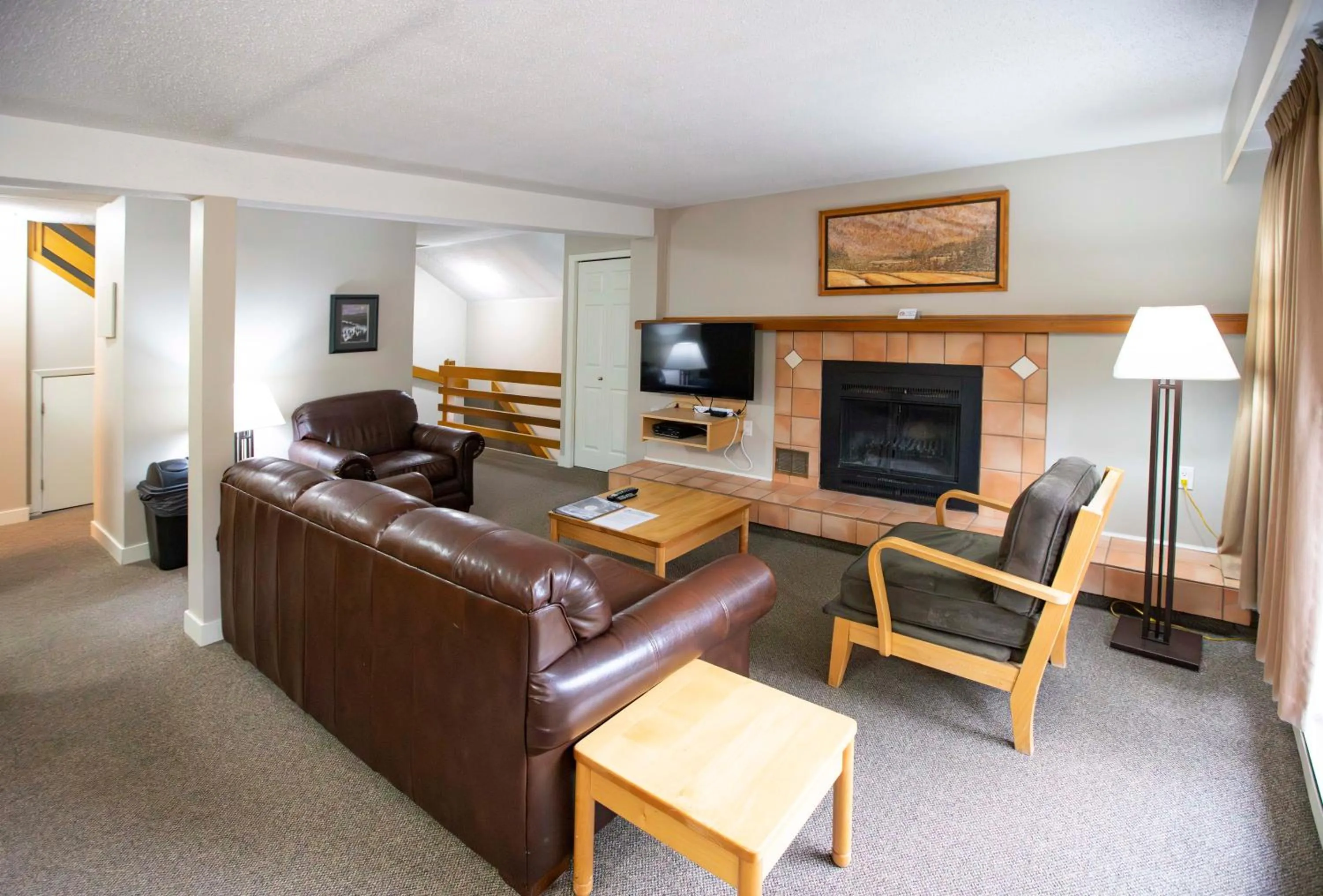 Living room in Panorama Vacation Retreat at Horsethief Lodge