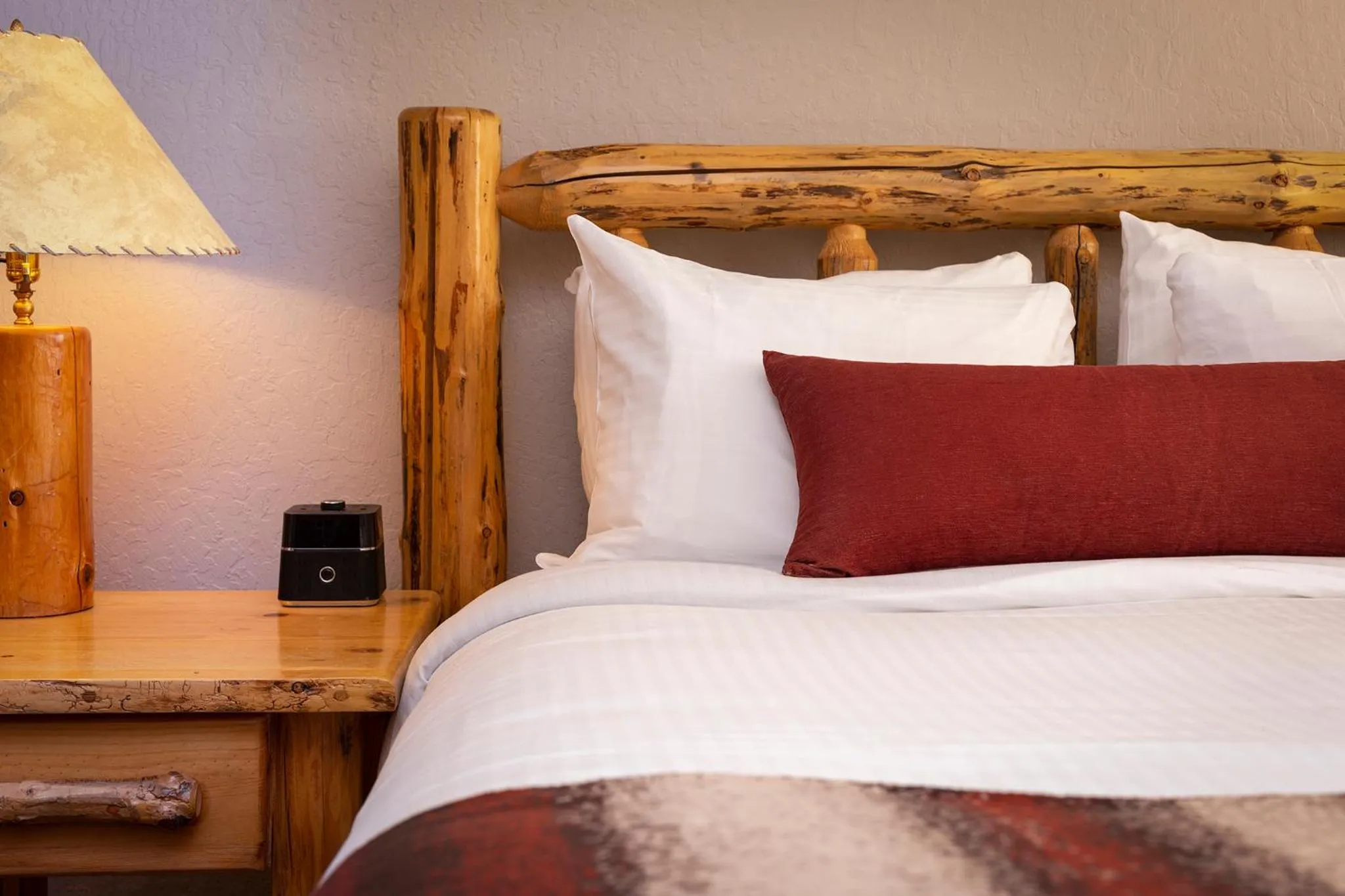 Bed in Red Wolf Lodge at Olympic Valley