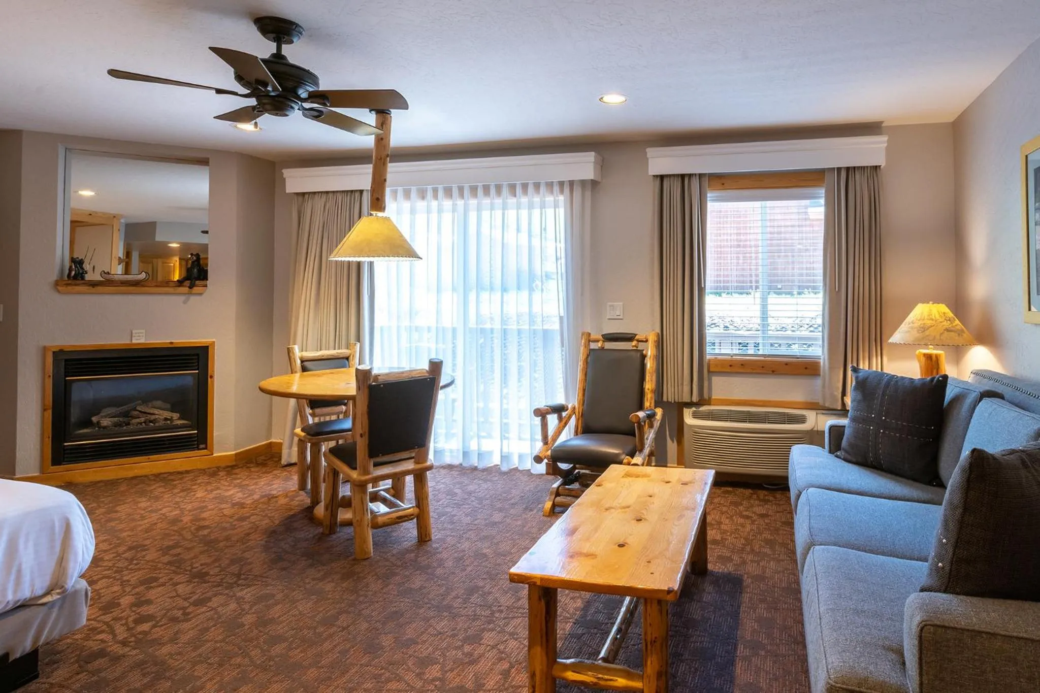 Living room in Red Wolf Lodge at Olympic Valley