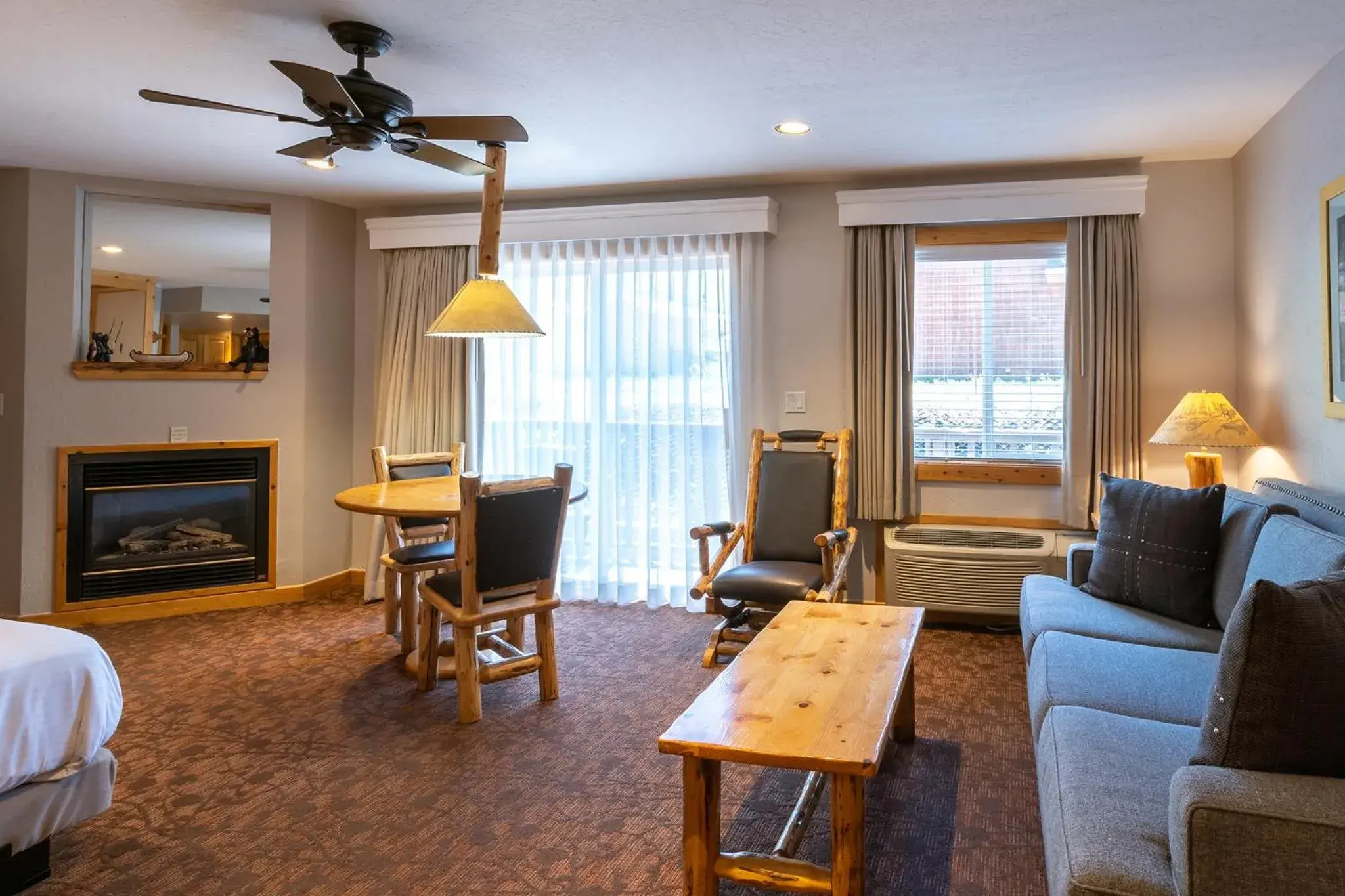 Living room in Red Wolf Lodge at Olympic Valley Living room in Red Wolf Lodge at Olympic Valley