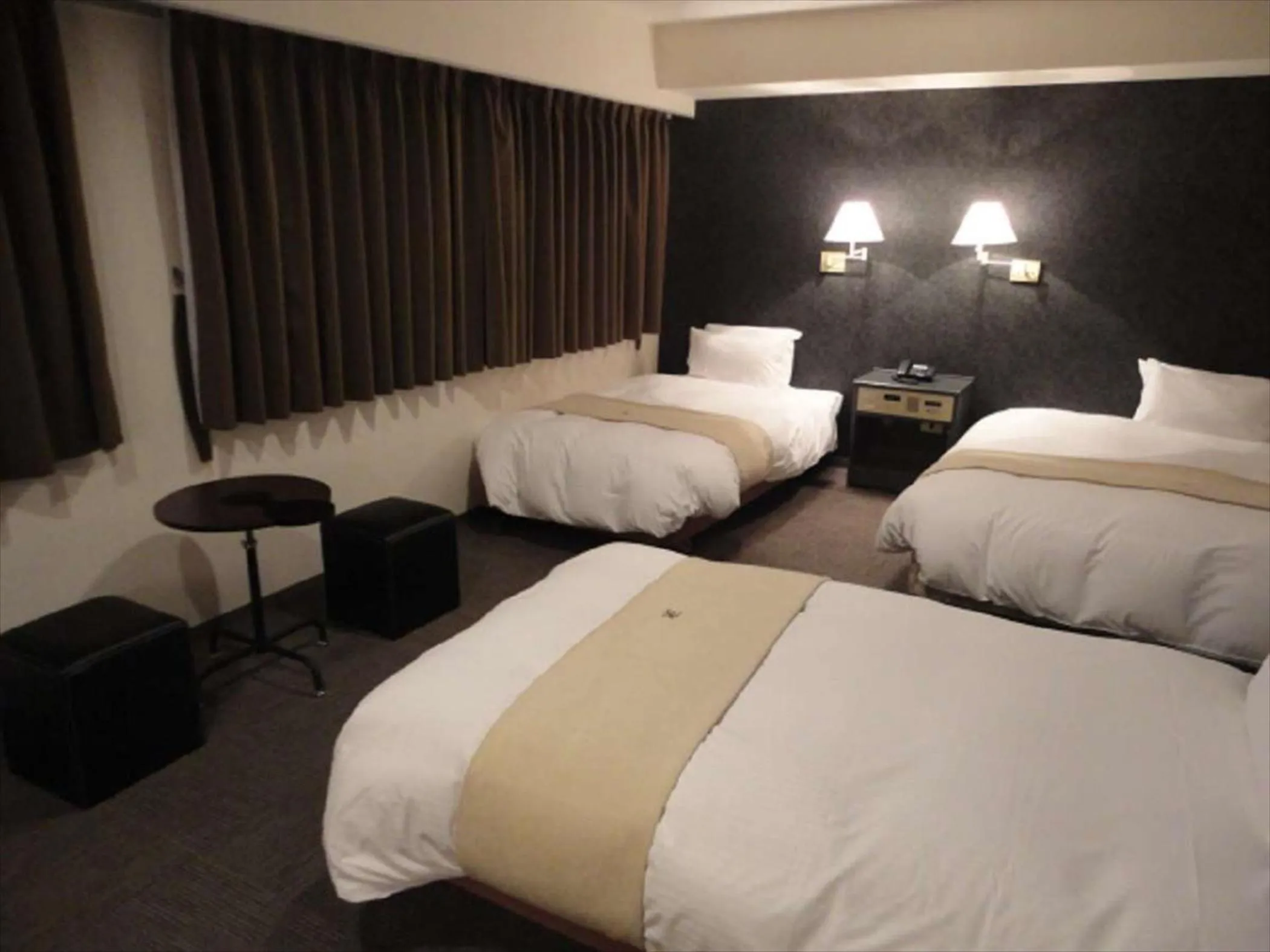 Photo of the whole room, Bed in Green Rich Hotel Nishitetsu Ohashi Ekimae