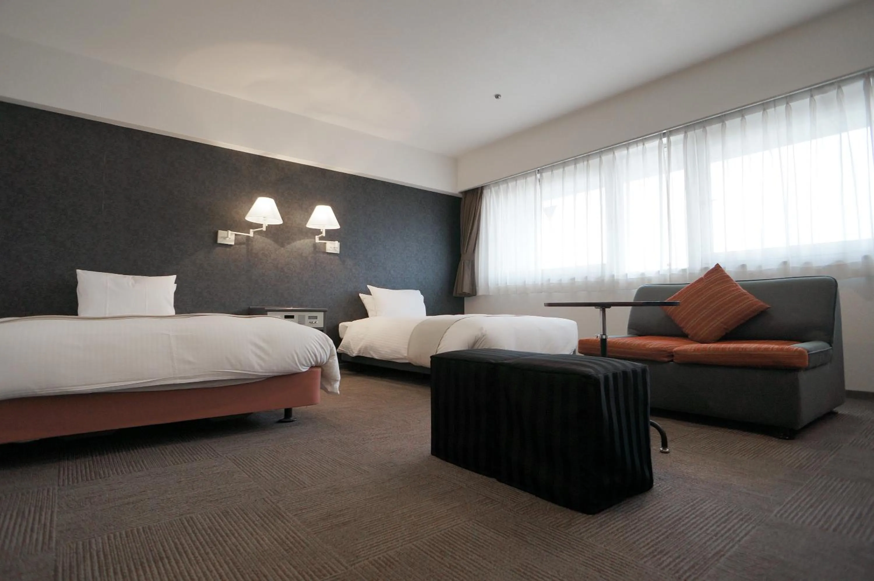 Photo of the whole room, Bed in Green Rich Hotel Nishitetsu Ohashi Ekimae