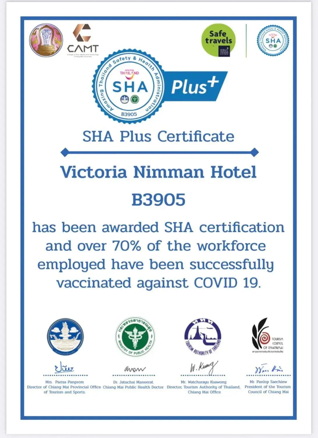 Property building in Victoria Nimman Hotel Property building in Victoria Nimman Hotel