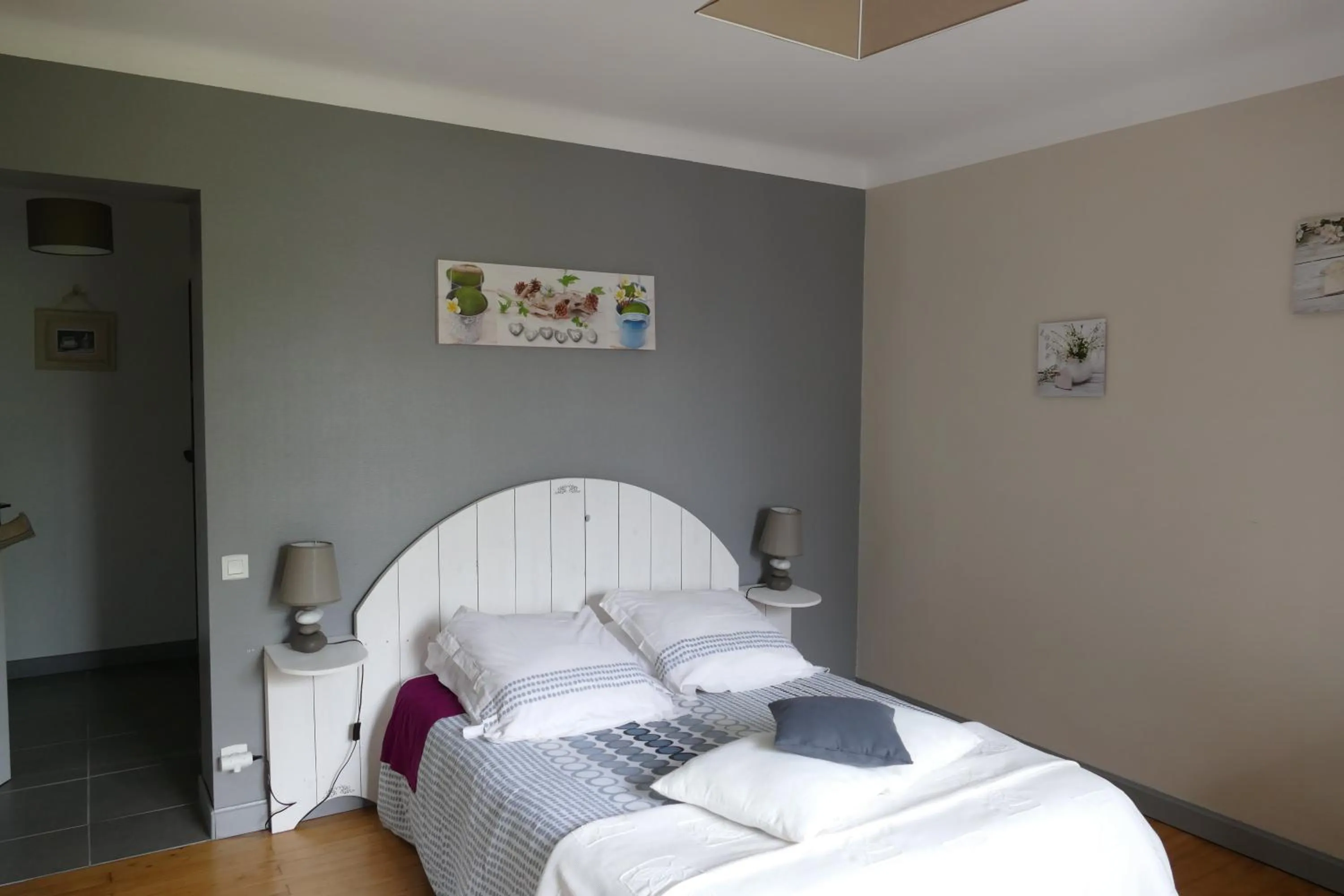 Bed in Chambres d'hotes chez laure & François