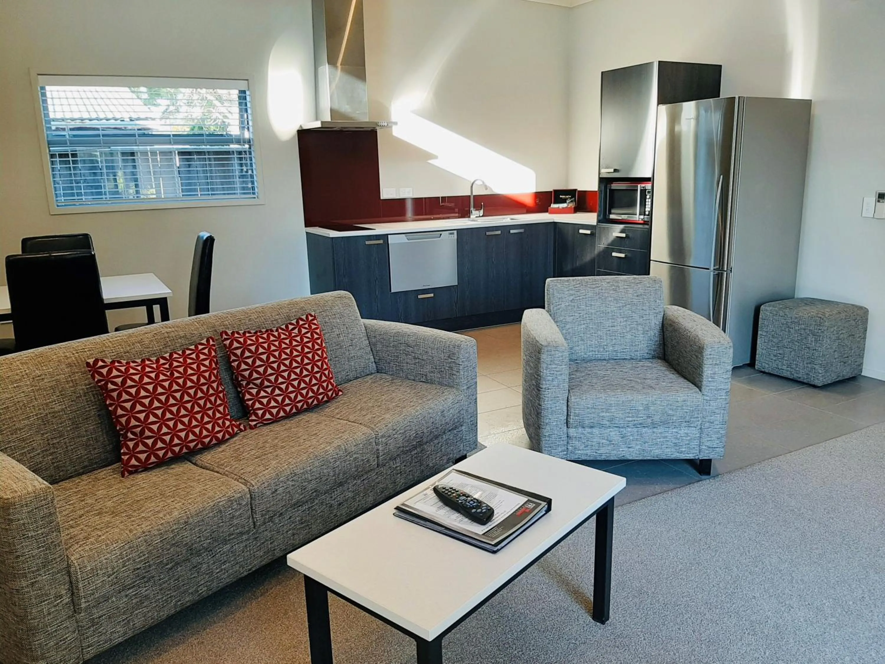 Living room in 37 The Landing Motel