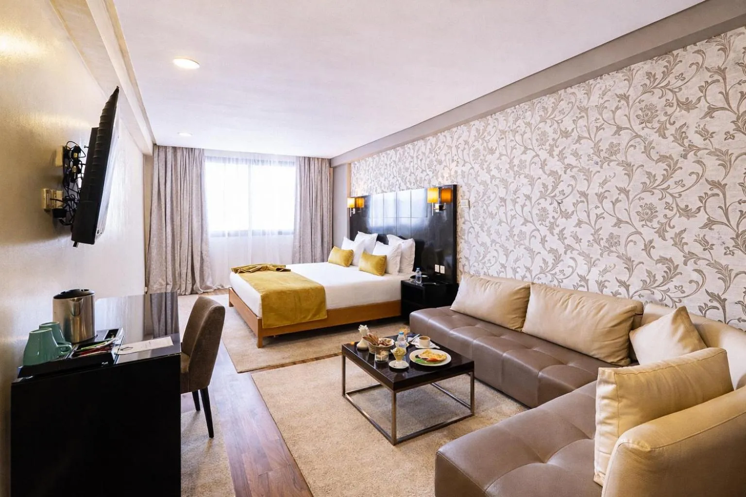 Bed in Hôtel du Golf Mohammedia