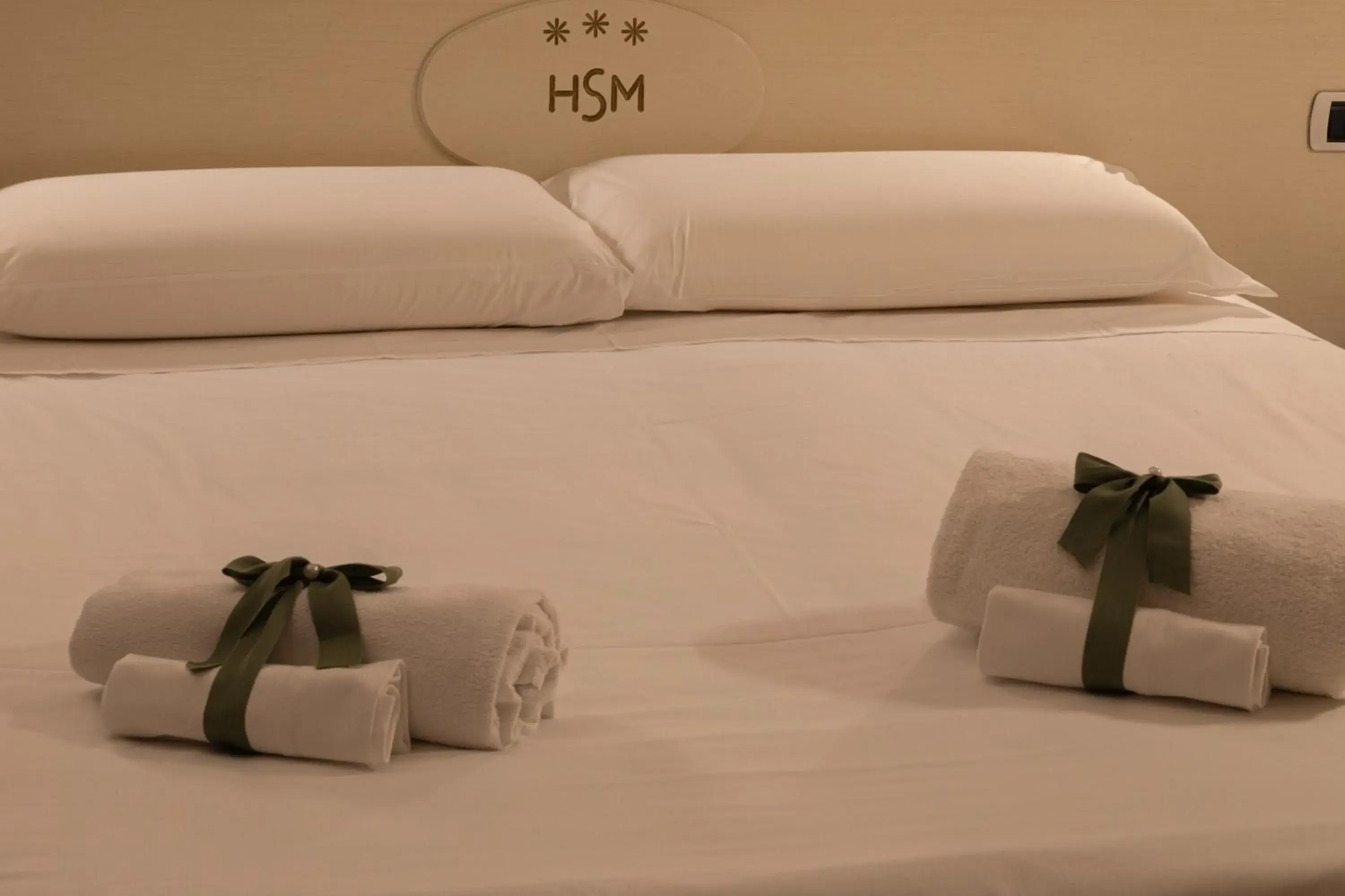 Bed in Hotel Santa Maura Bed in Hotel Santa Maura