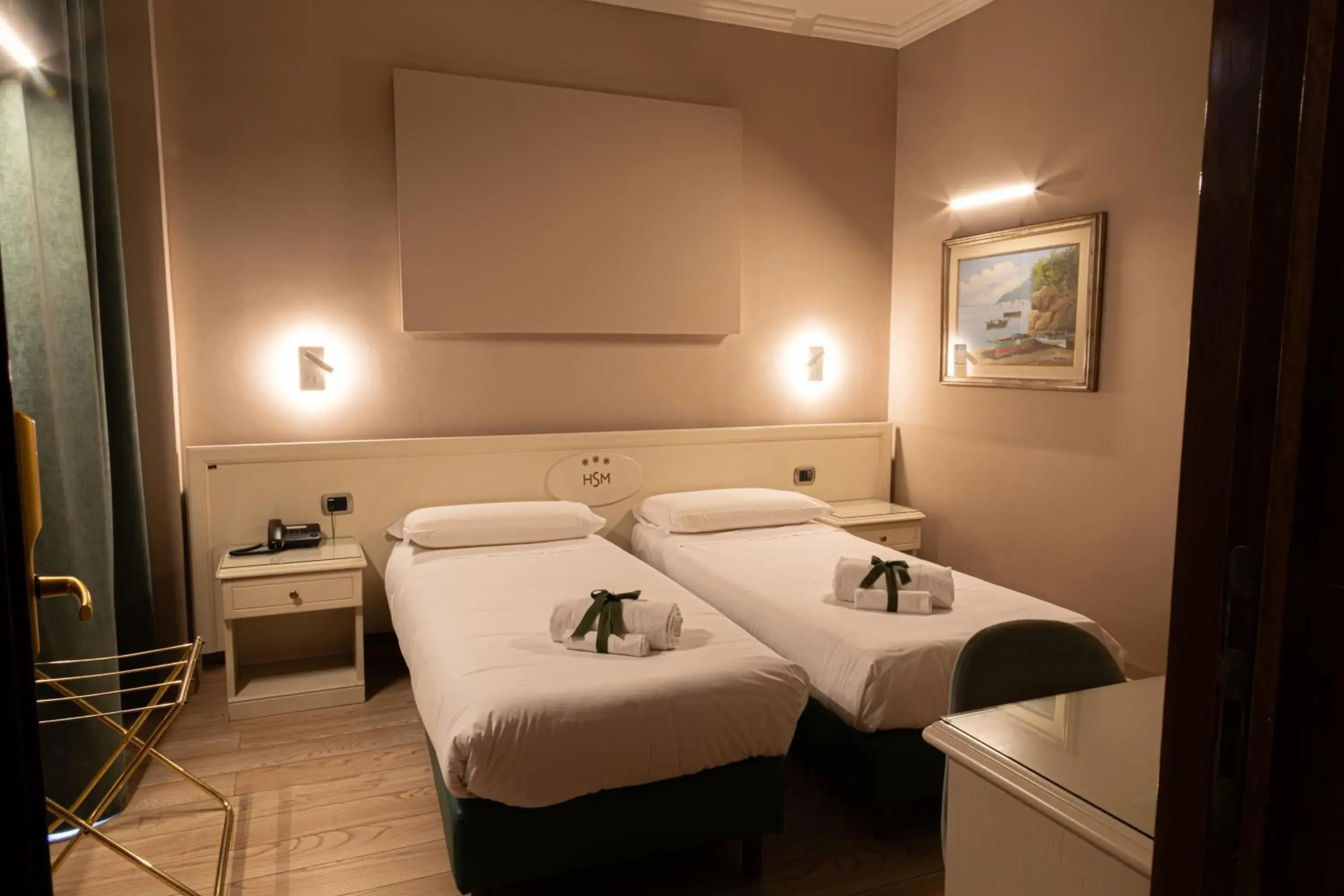 Decorative detail, Bed in Hotel Santa Maura Decorative detail, Bed in Hotel Santa Maura