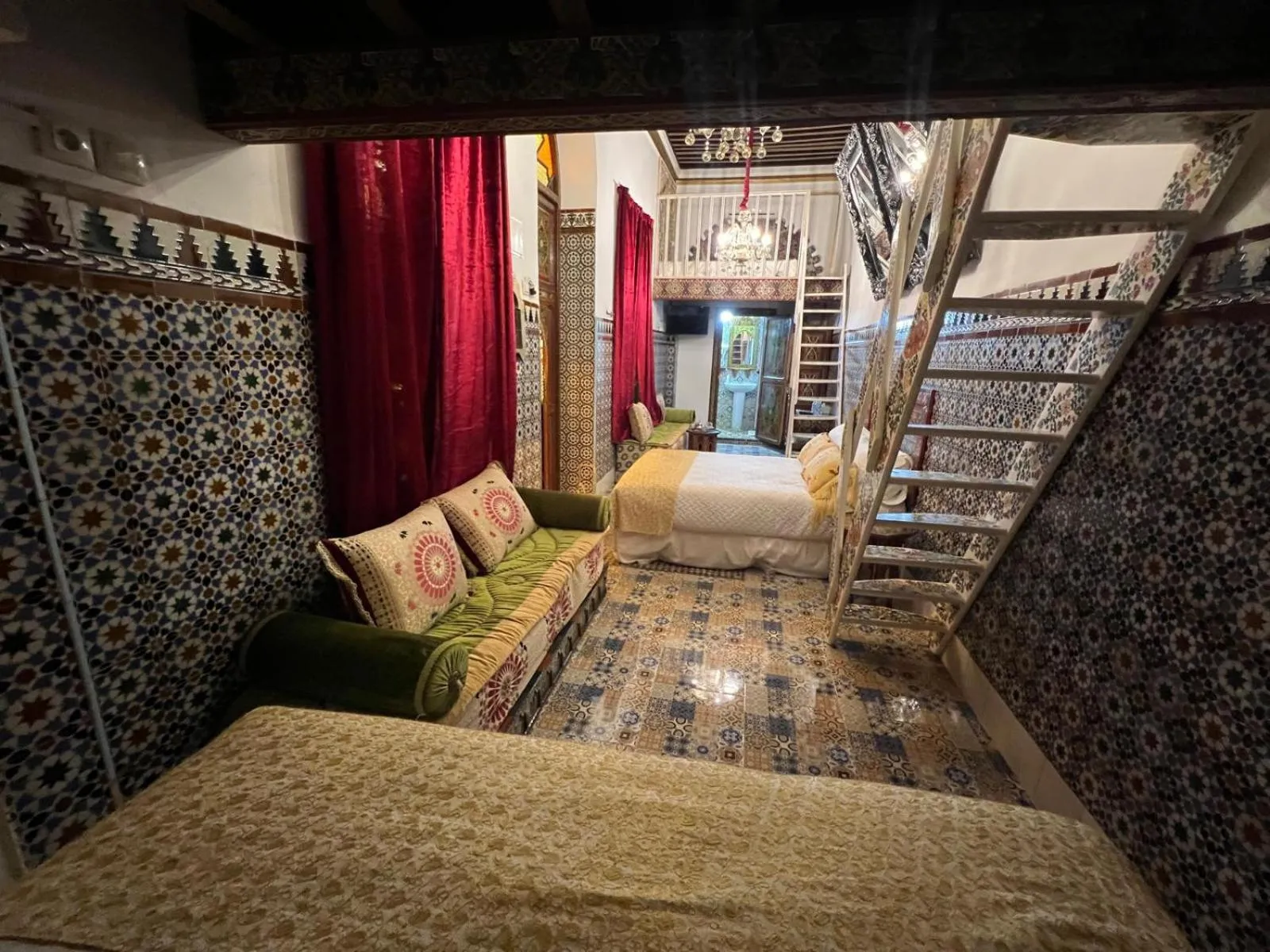 Bed in Riad Las Mil y una Noches Tetuan