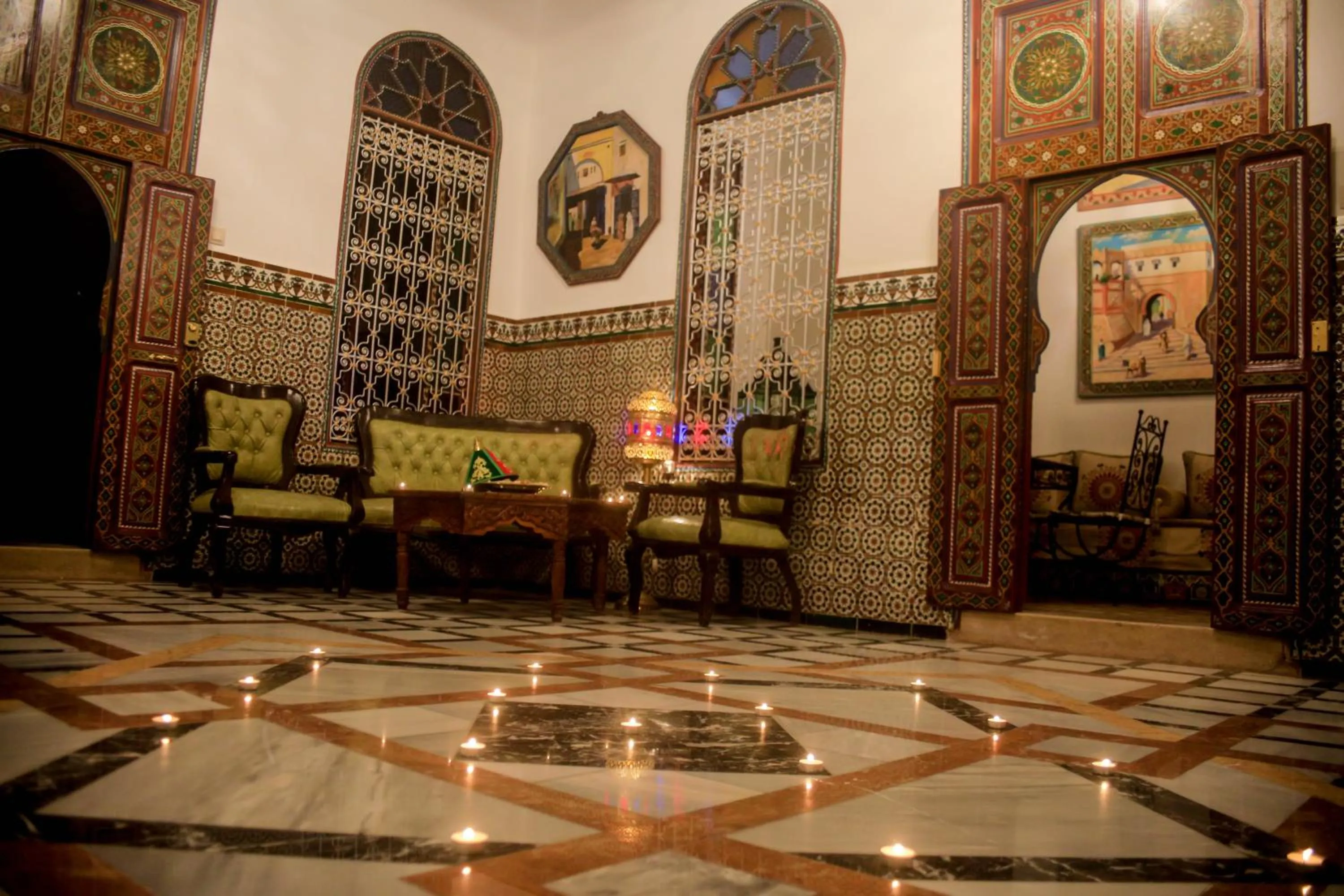 Lobby or reception in Riad Las Mil y una Noches Tetuan