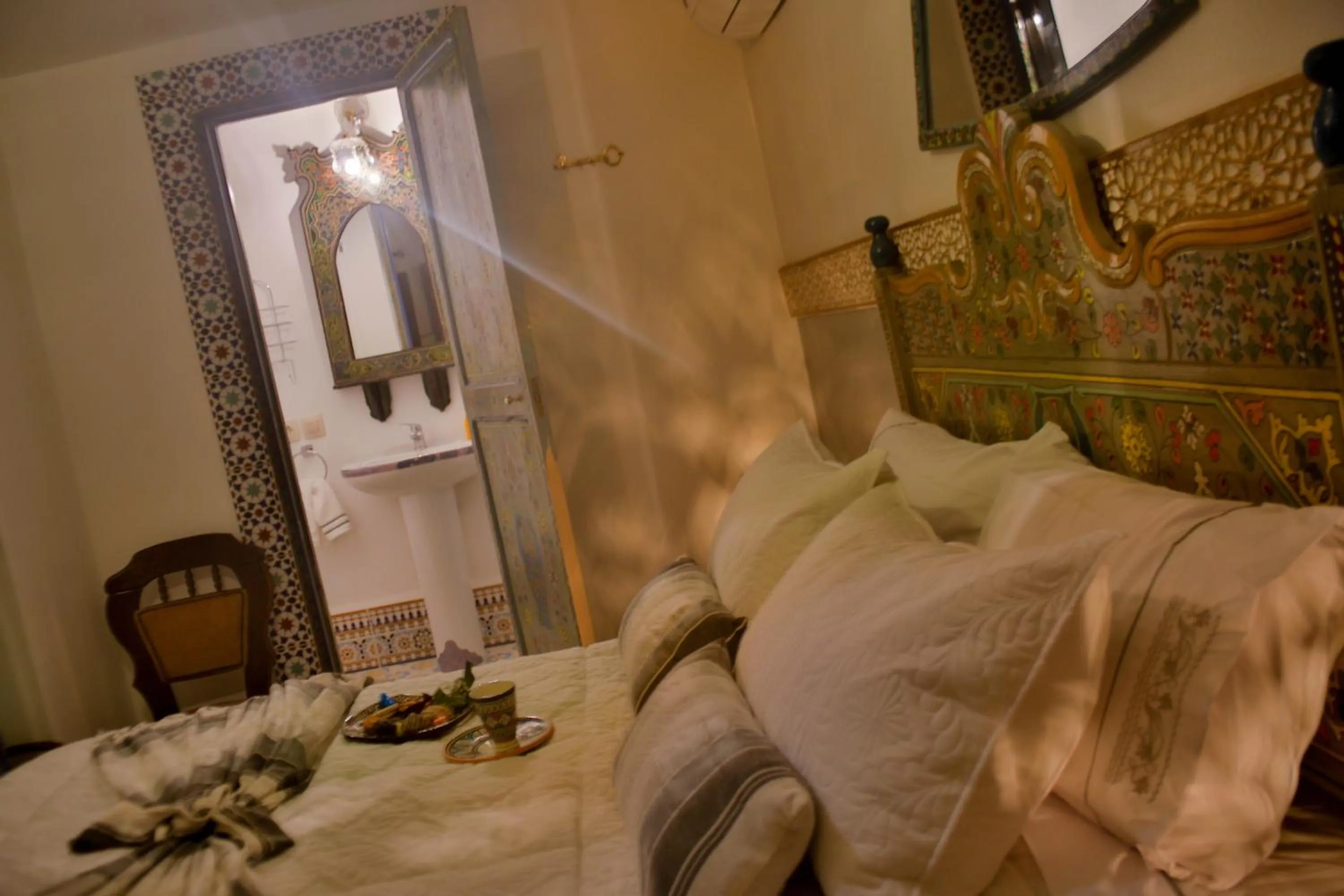 Bed in Riad Las Mil y una Noches Tetuan