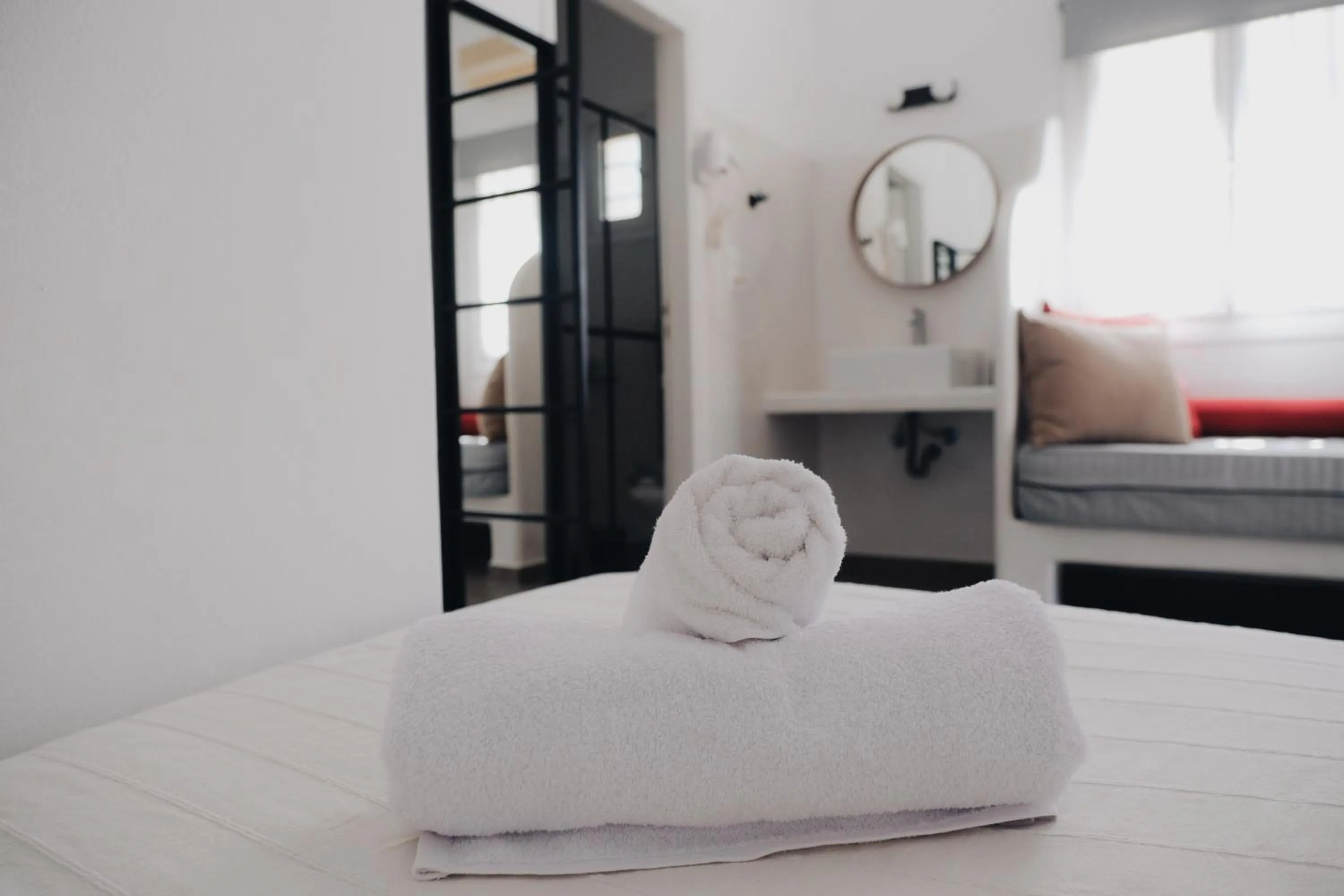 Bed in Paradise Apartments Studios