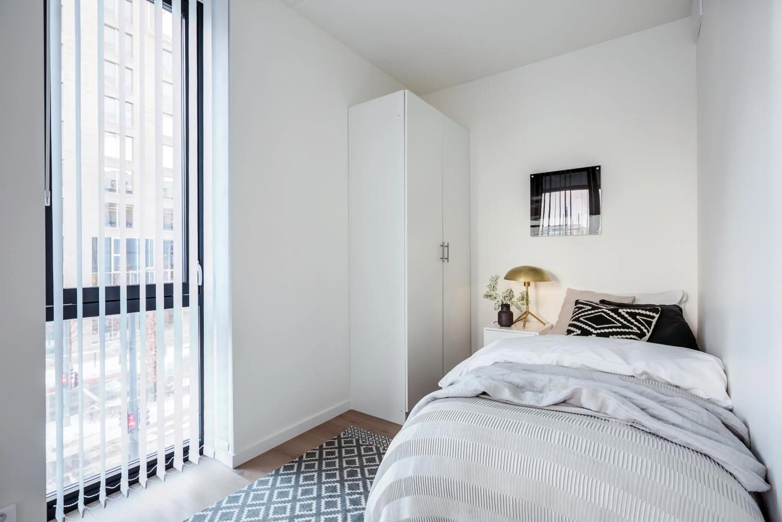 Bedroom, Bed in BJØRVIKA APARTMENTS, Opera Area, Oslo city center