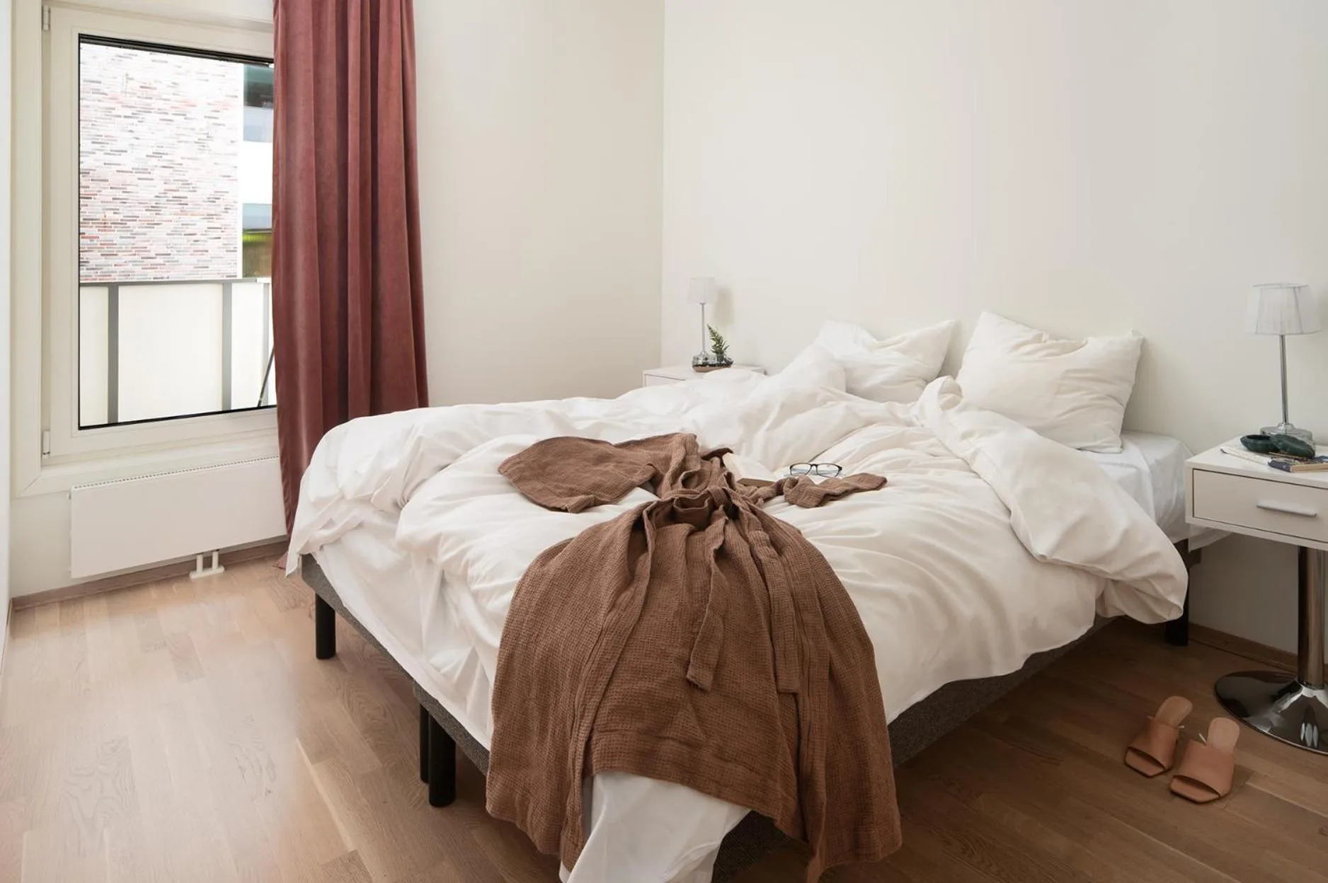 Bed in BJØRVIKA APARTMENTS, Opera Area, Oslo city center