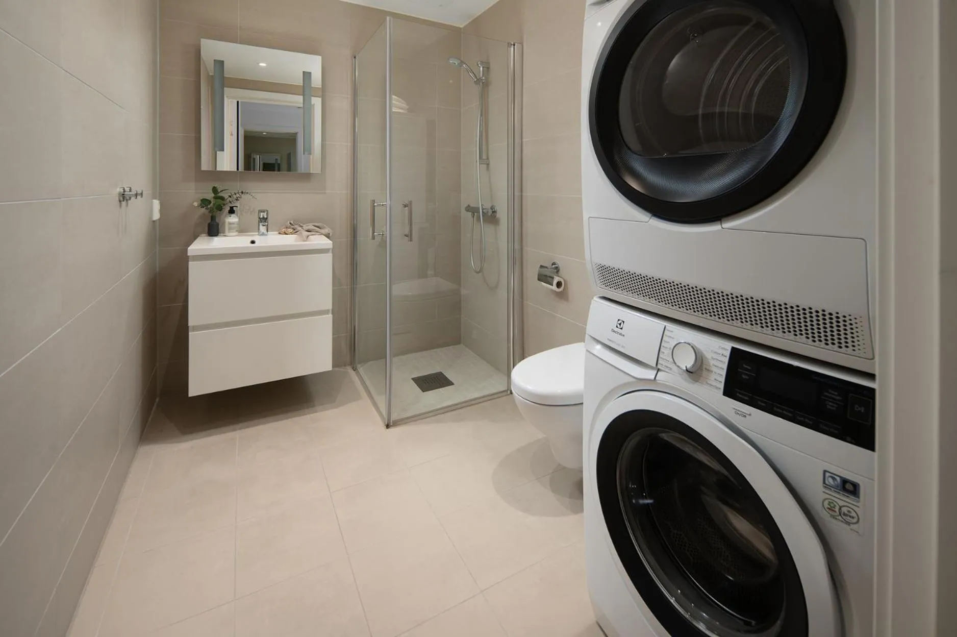 Bathroom in BJØRVIKA APARTMENTS, Opera Area, Oslo city center