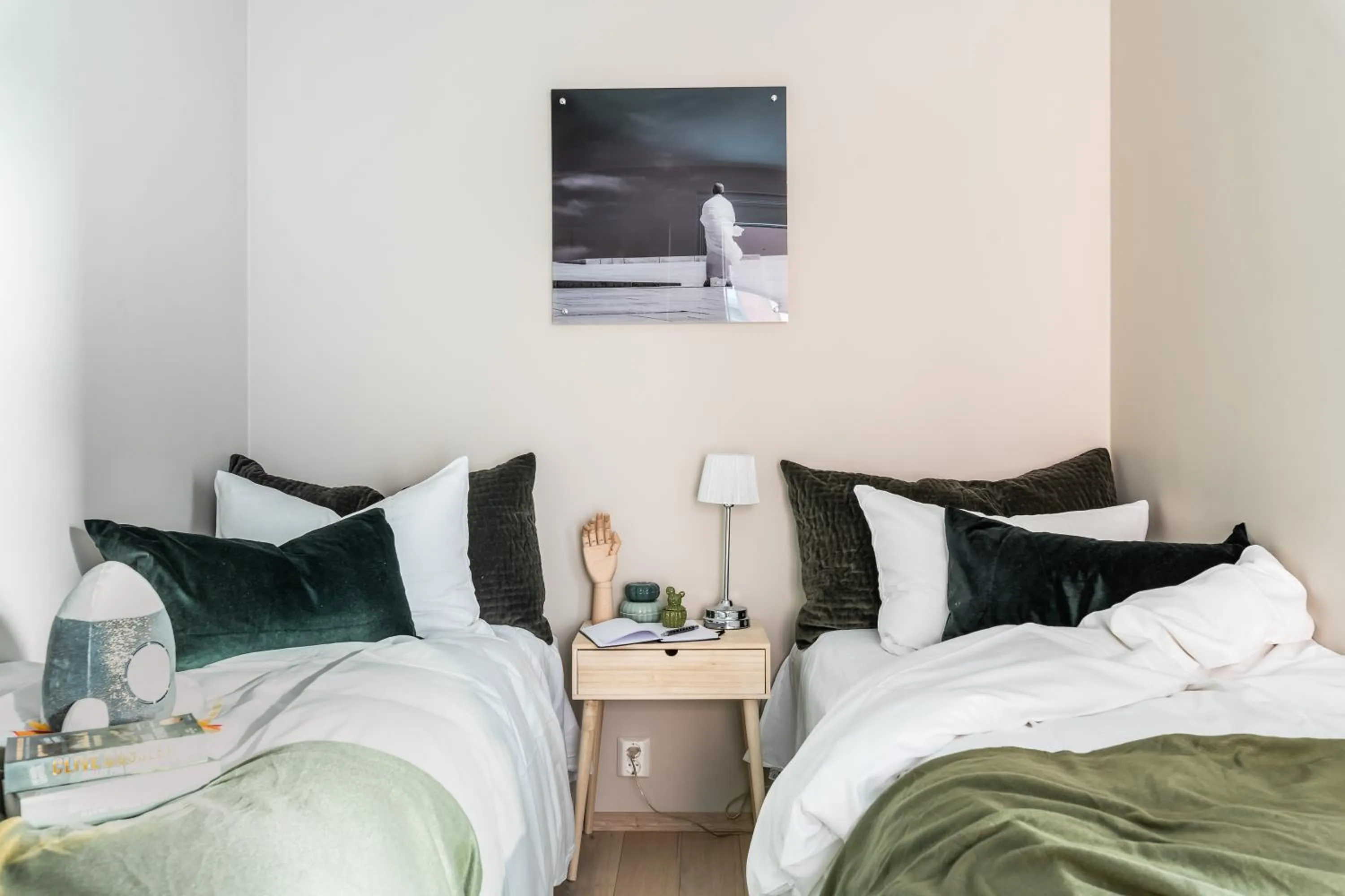 Bedroom, Bed in BJØRVIKA APARTMENTS, Opera Area, Oslo city center