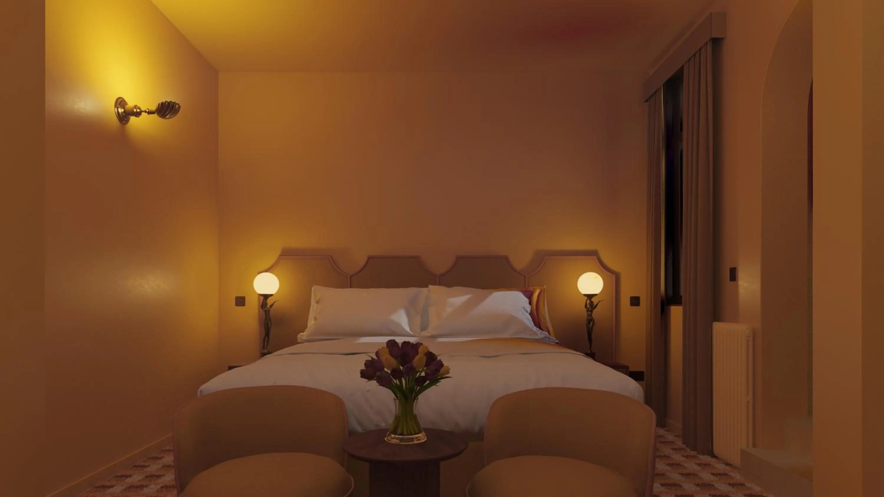 Bed in Latroupe Hotel Le Berger