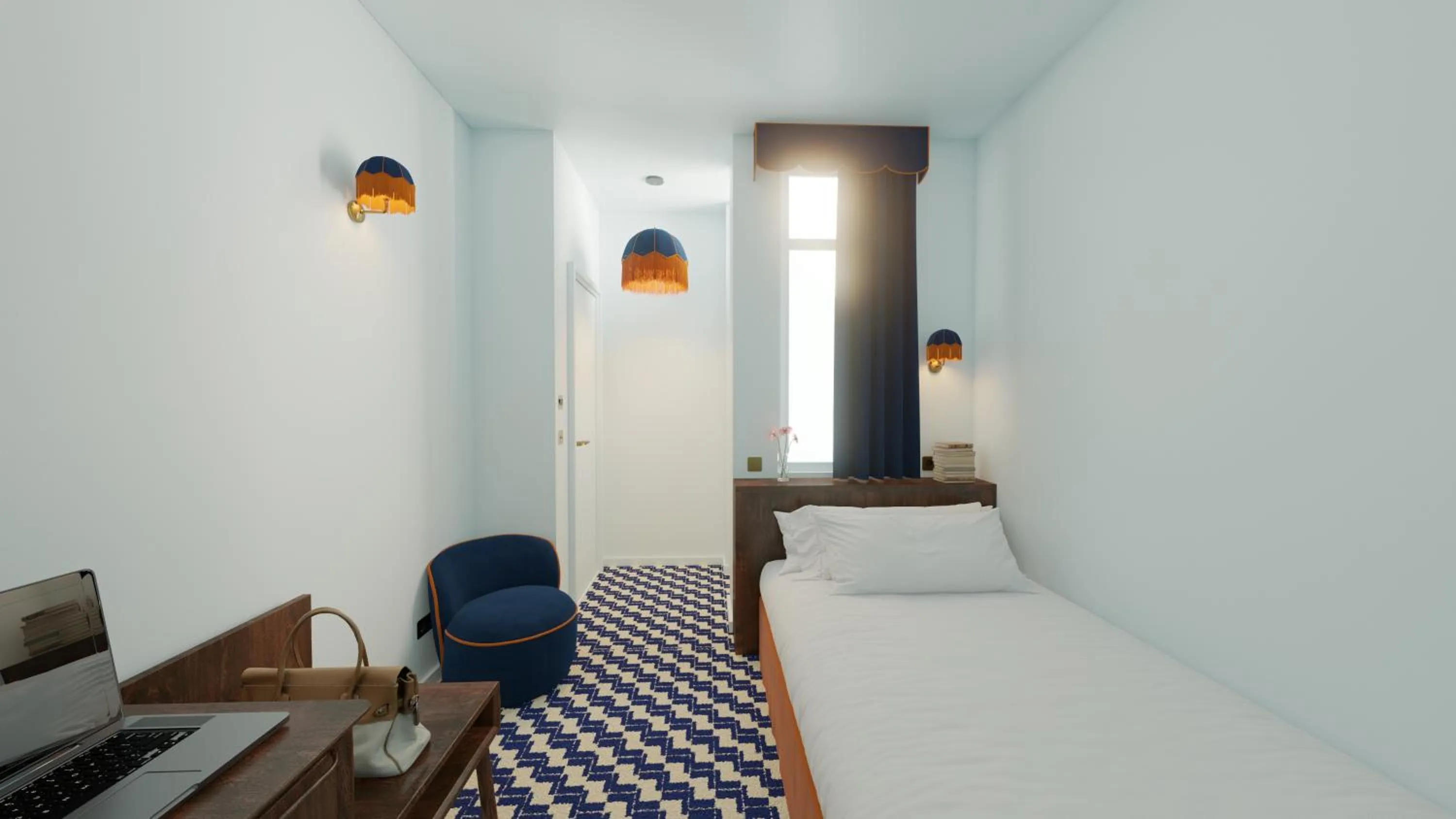 Bed in Latroupe Hotel Le Berger