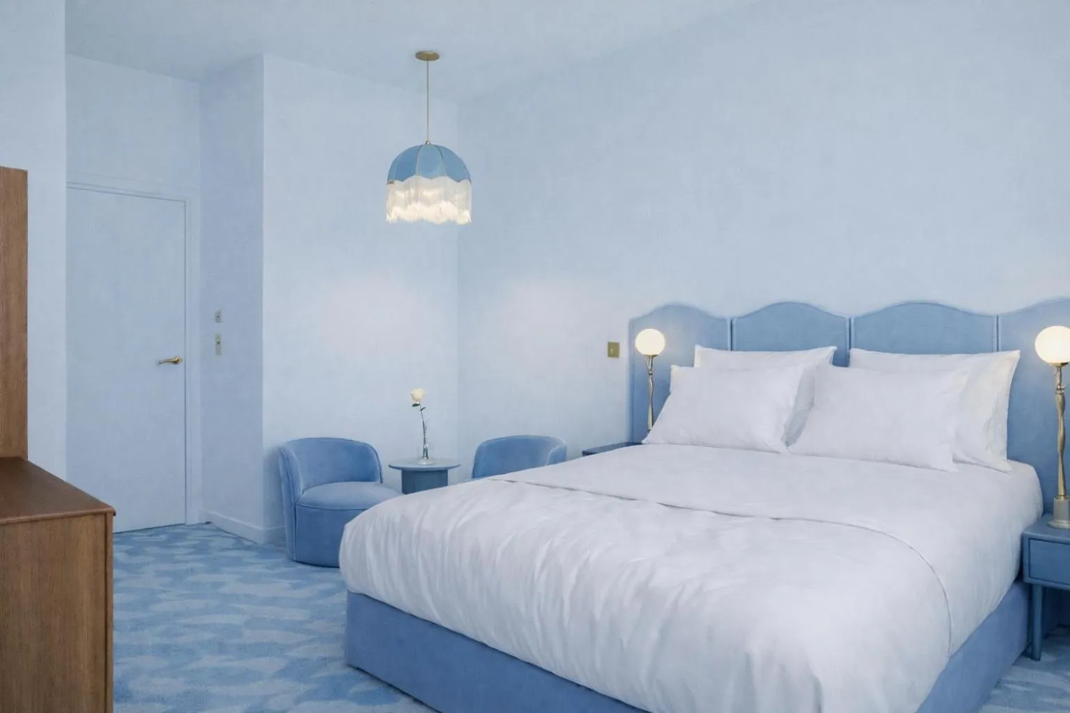 Bed in Latroupe Hotel Le Berger