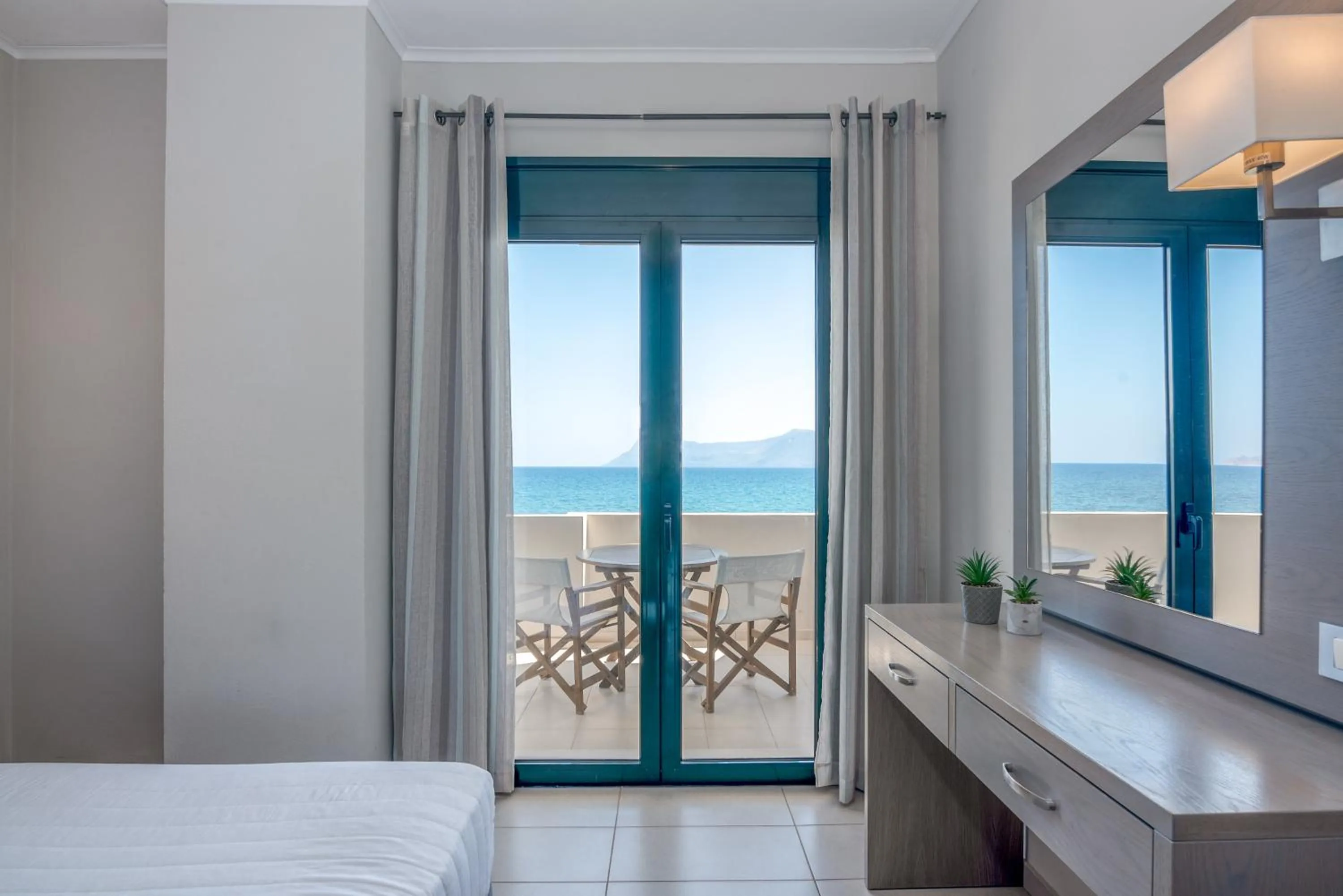 View (from property/room), Bed in Christina Beach Hotel