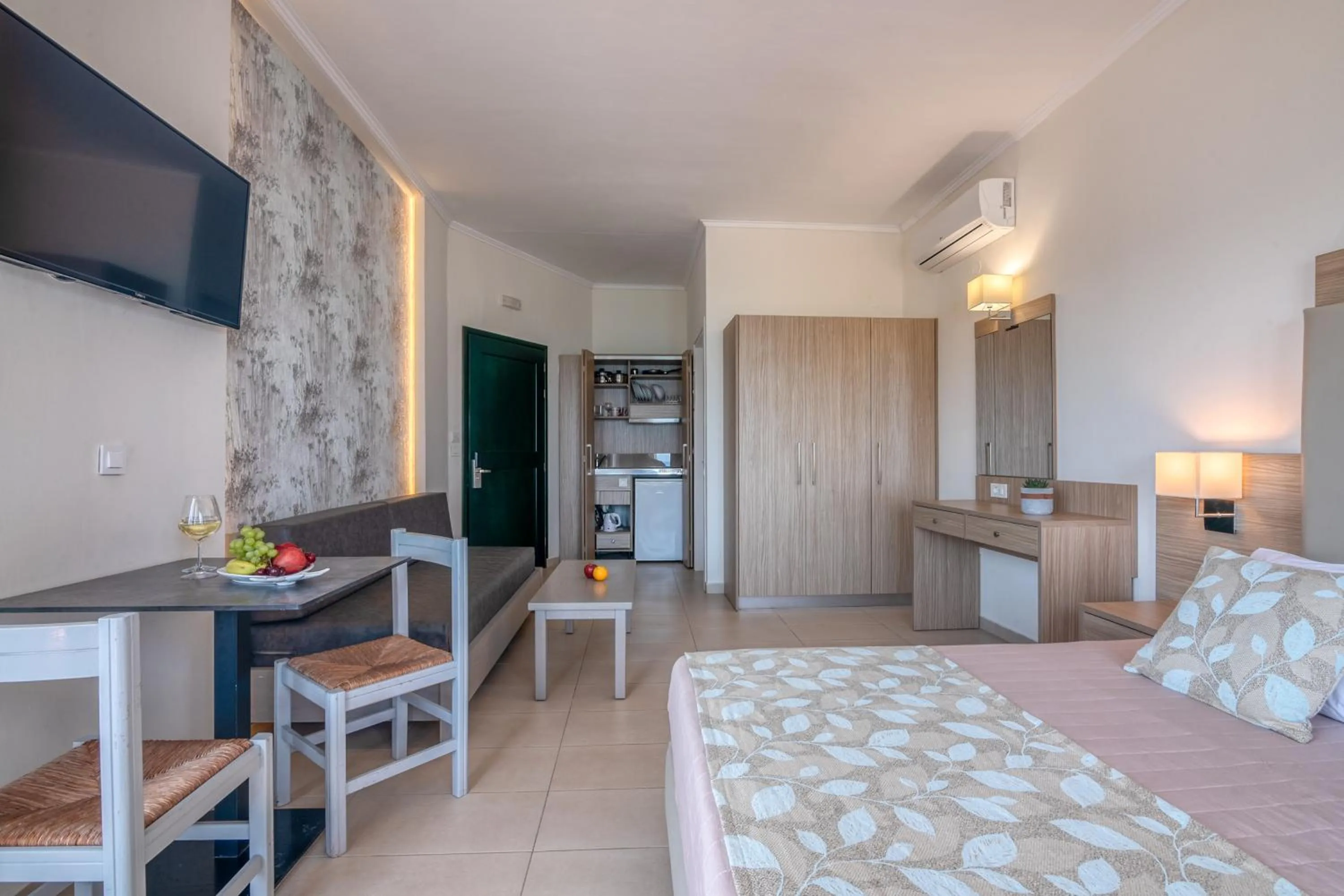 Bed in Christina Beach Hotel