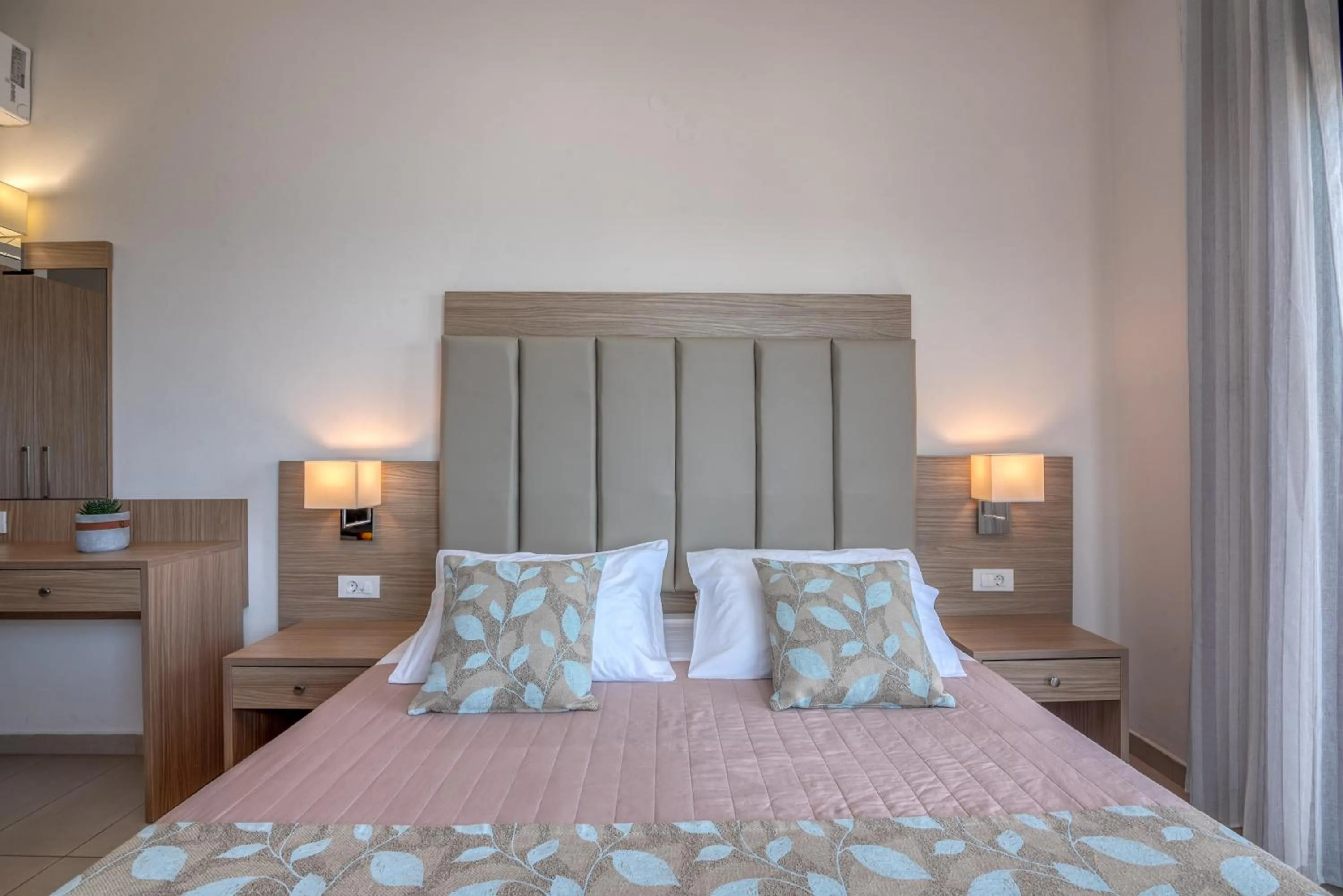 Bed in Christina Beach Hotel