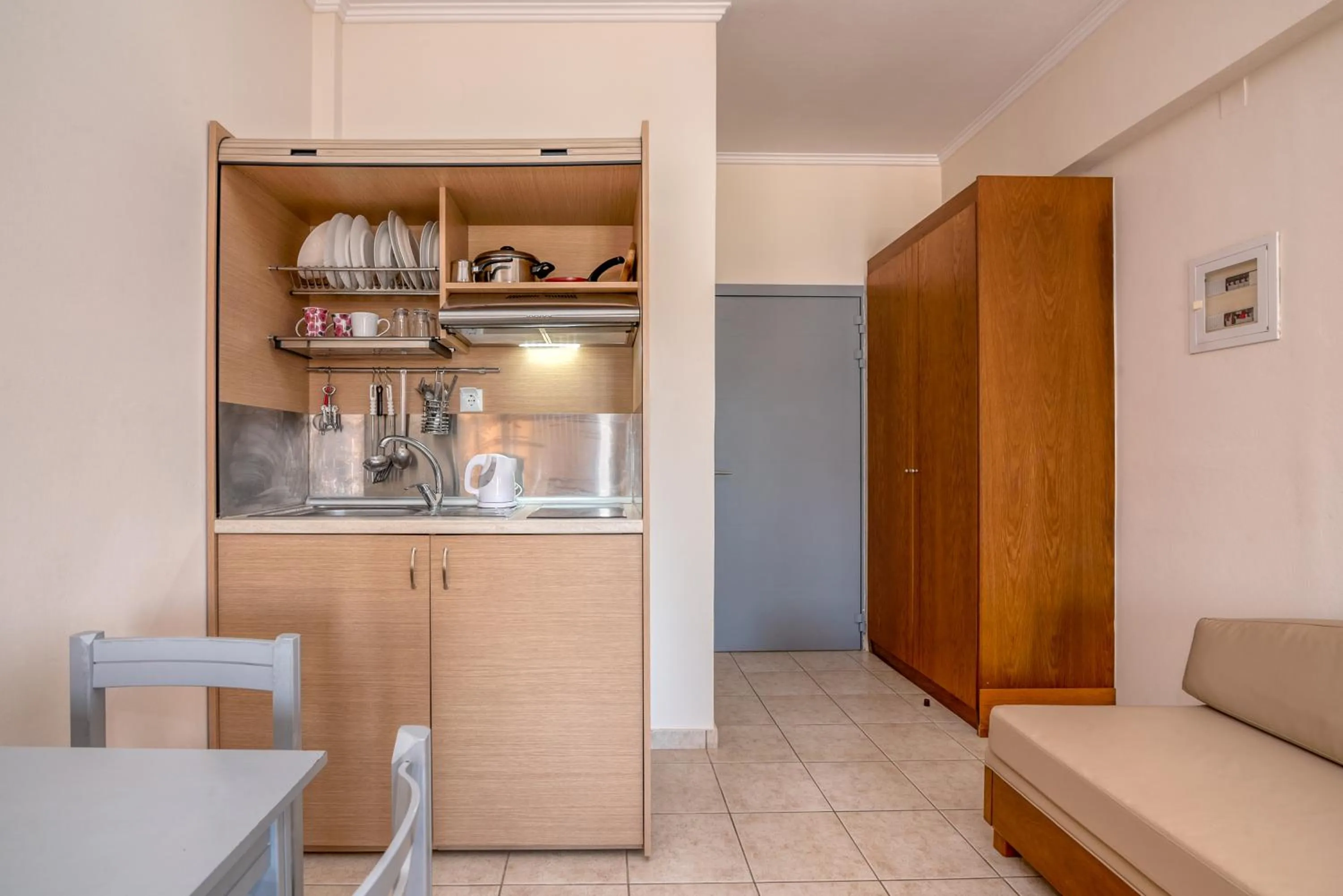 Kitchen or kitchenette in Christina Beach Hotel