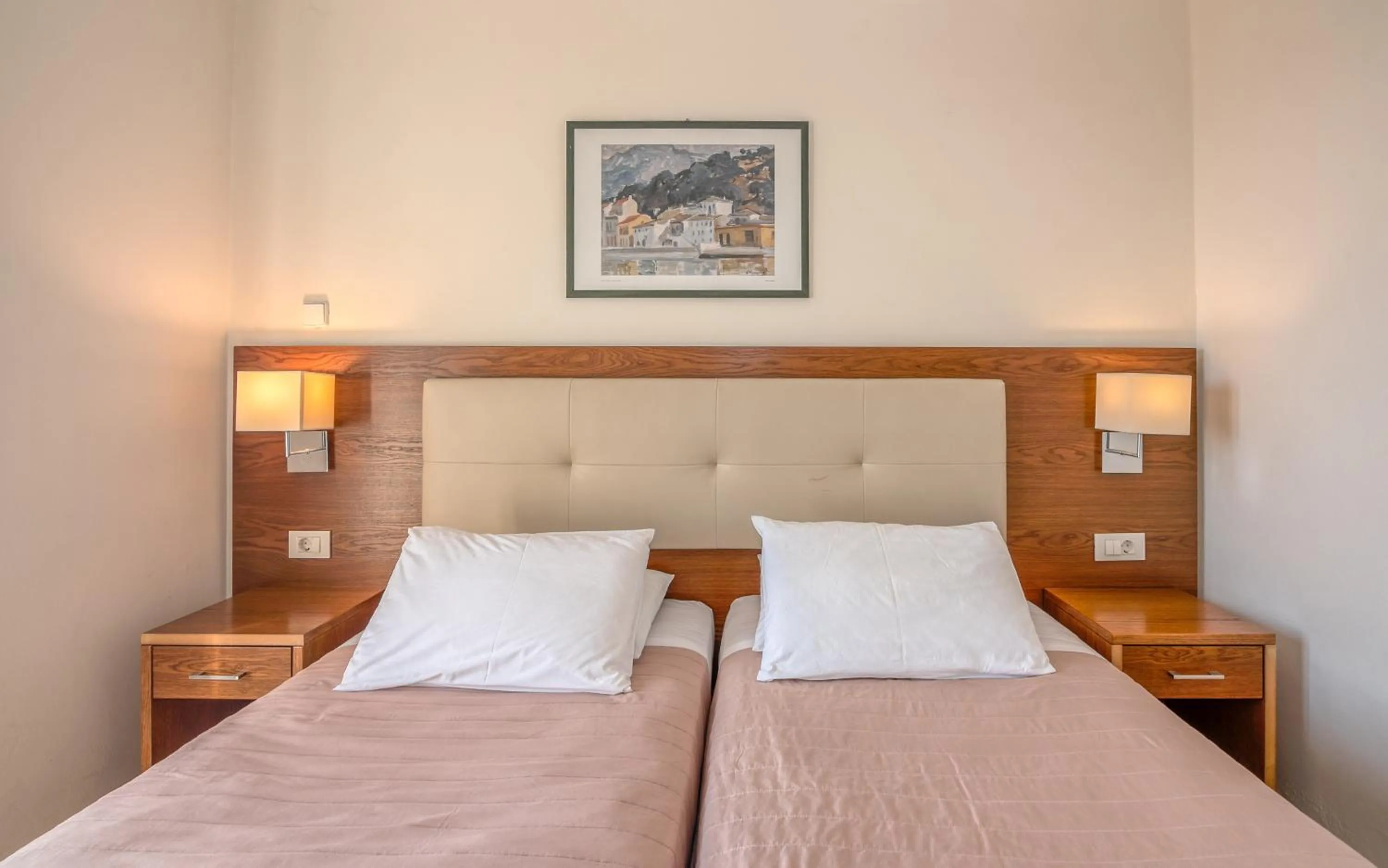 Bed in Christina Beach Hotel