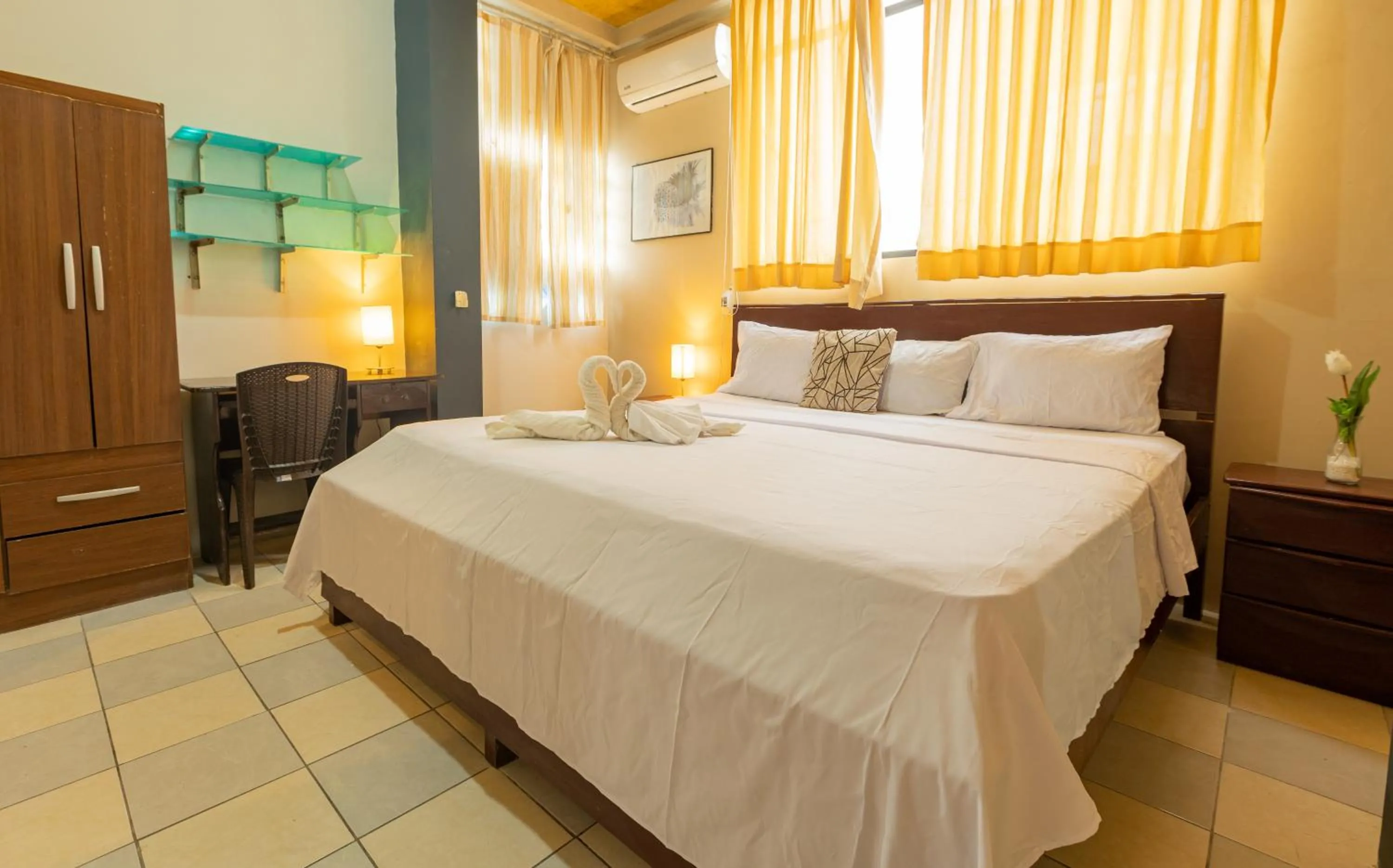 Bed in Hotel Daylu