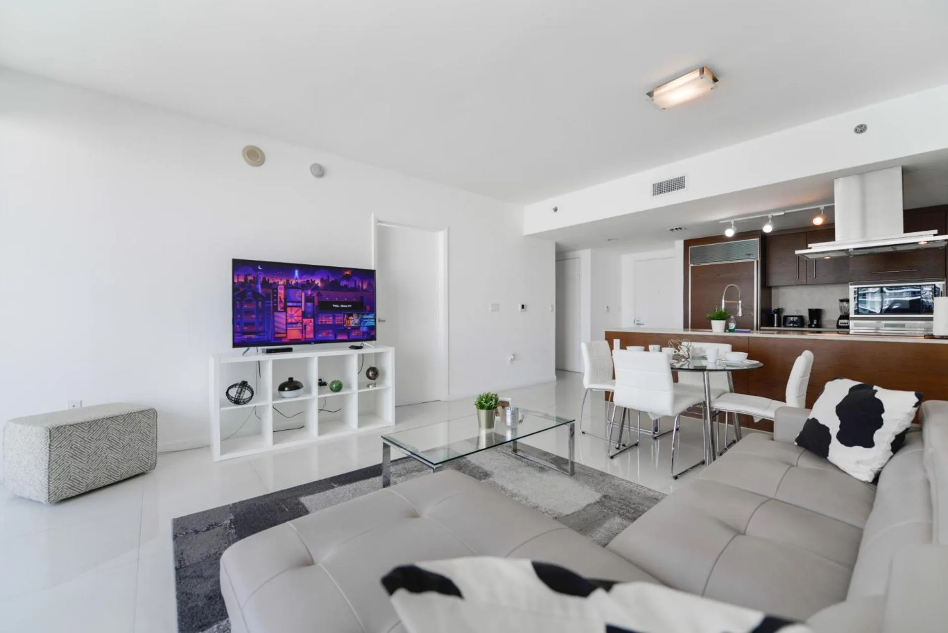 Living room in ICON Brickell residences