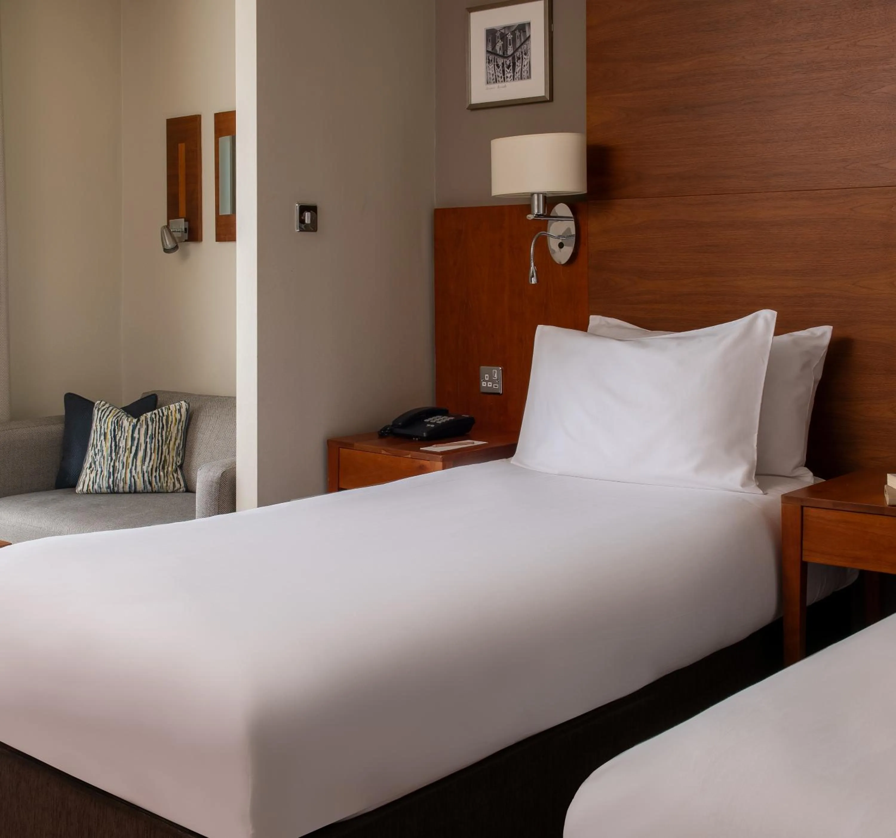 Bedroom, Bed in Thorpe Park Hotel and Spa