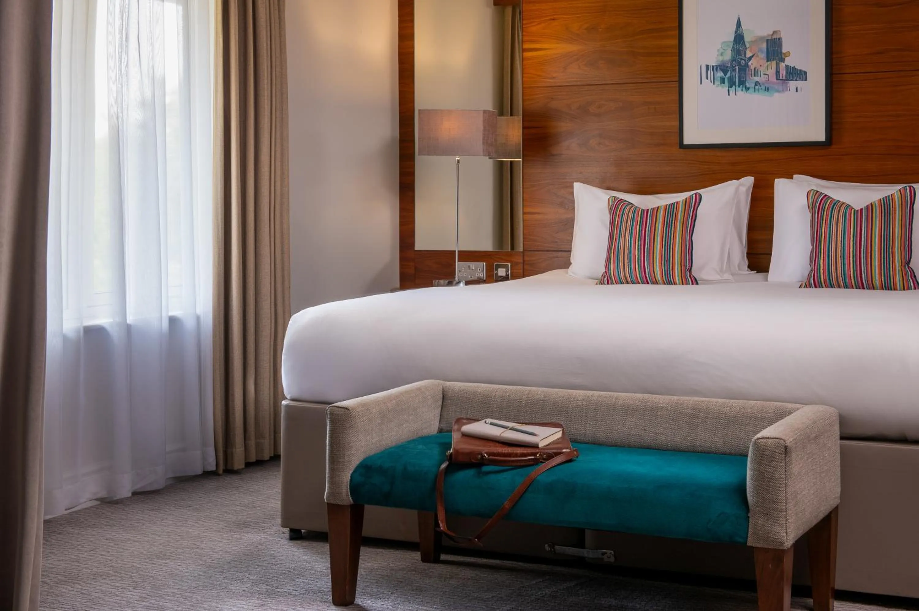 Bedroom, Bed in Thorpe Park Hotel and Spa