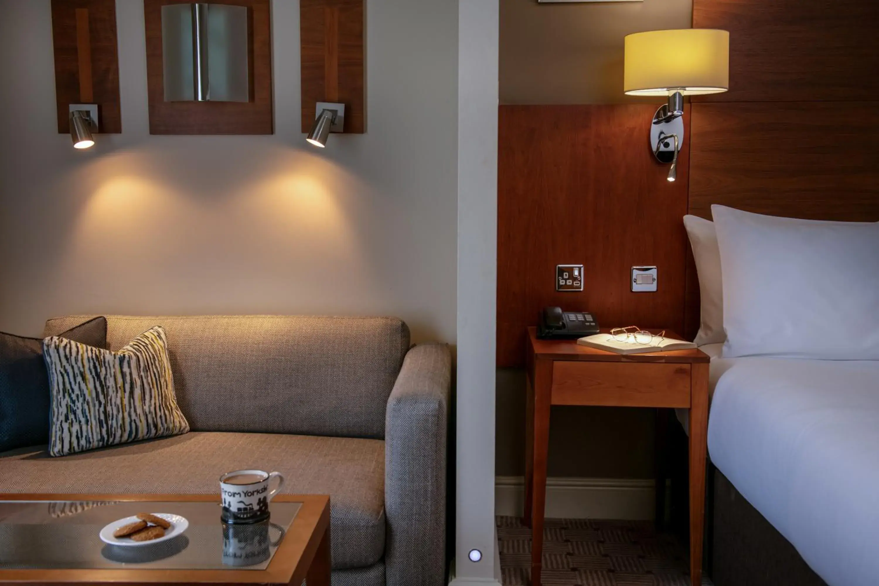 Bedroom, Bed in Thorpe Park Hotel and Spa Bedroom, Bed in Thorpe Park Hotel and Spa