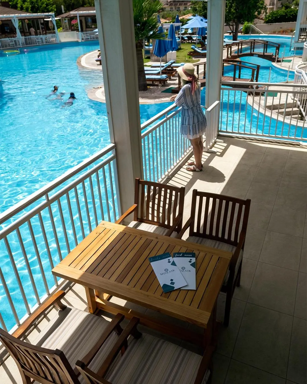 Pool view in Mozaik Hotel