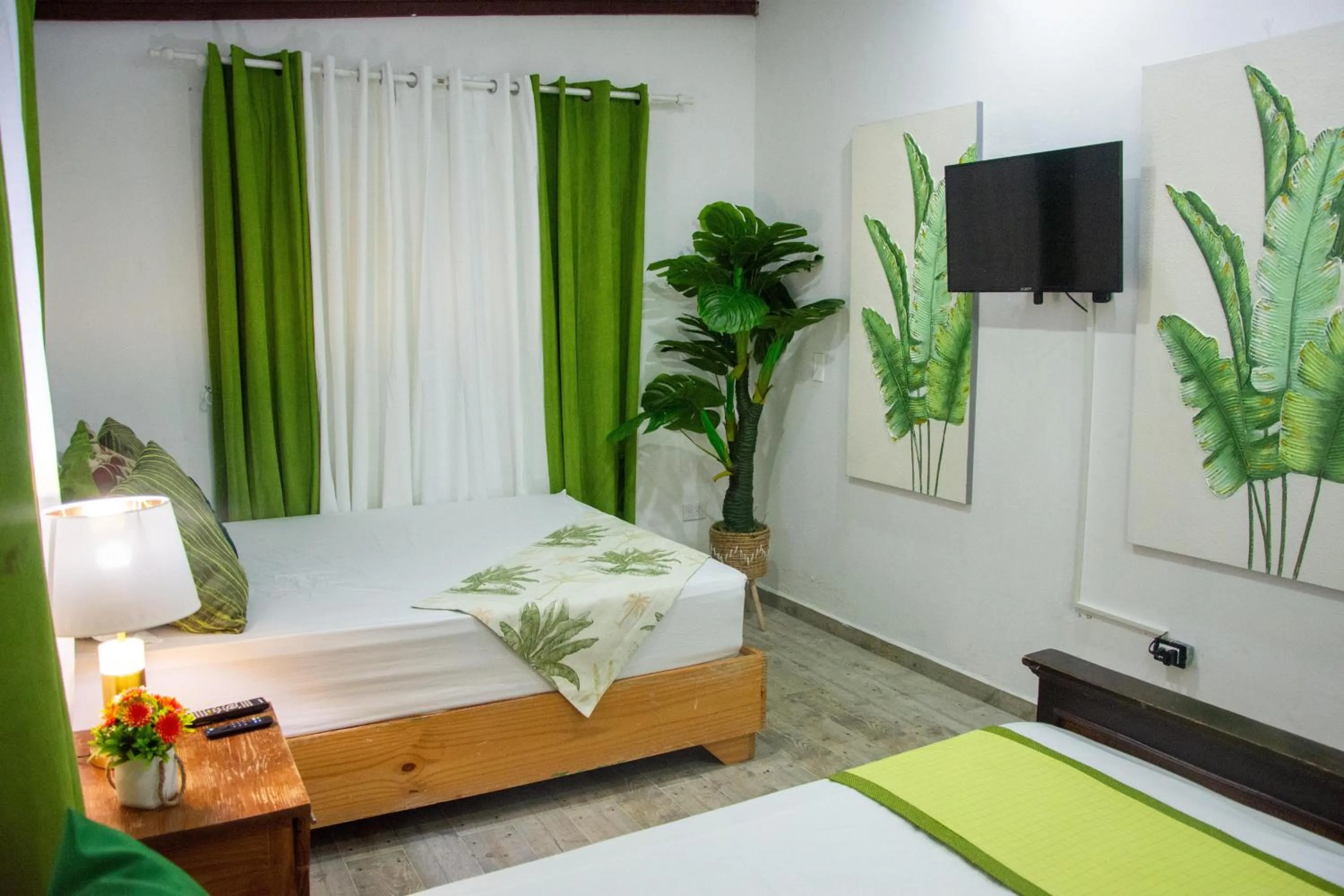 Bed in Hotel Santo Cerro Natural Park