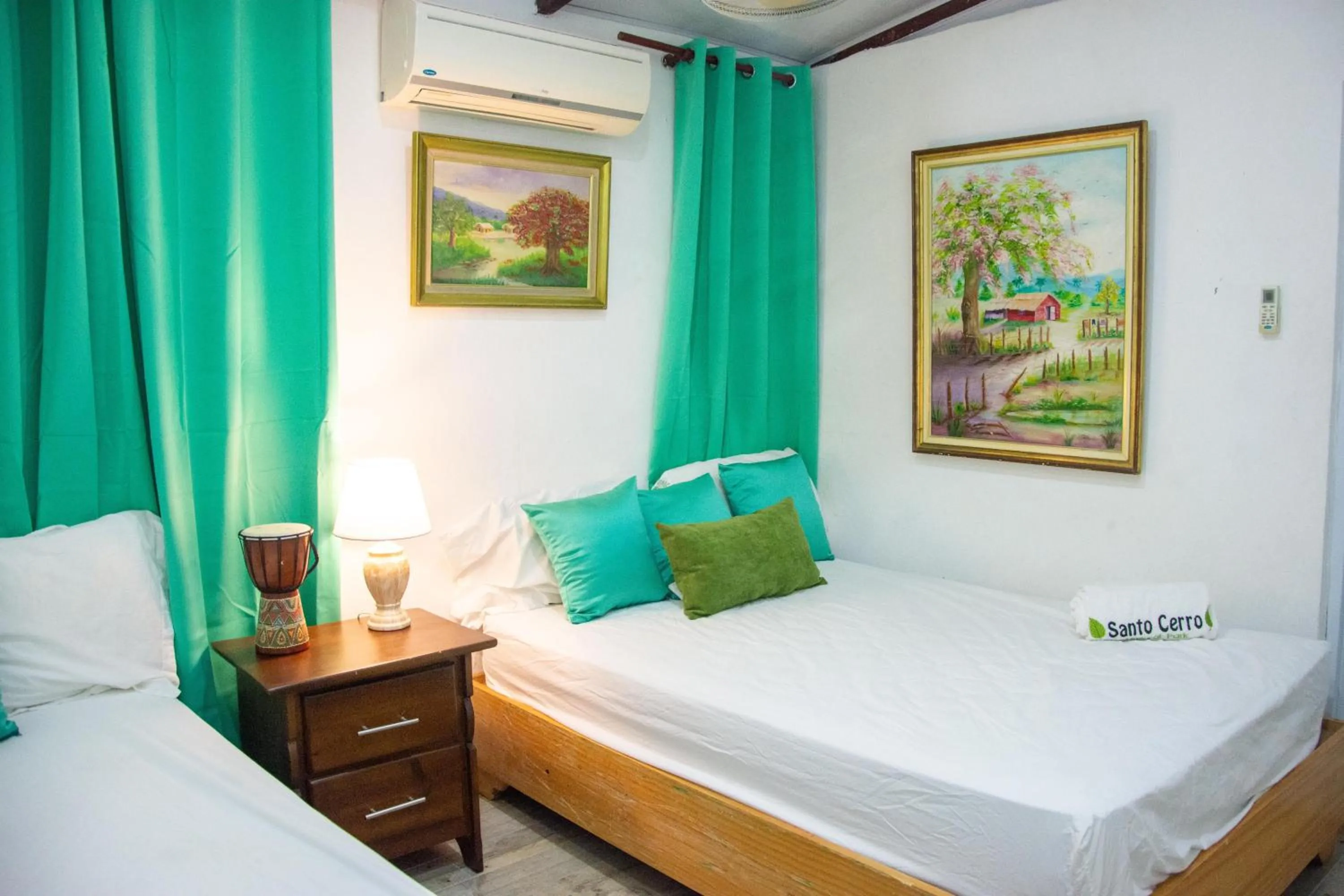 Bed in Hotel Santo Cerro Natural Park