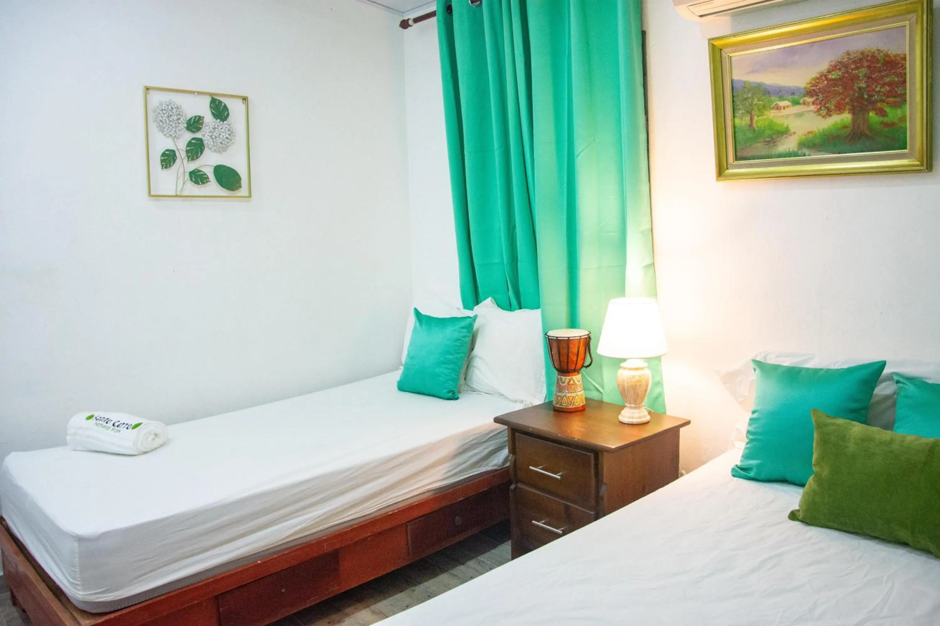 Bed in Hotel Santo Cerro Natural Park