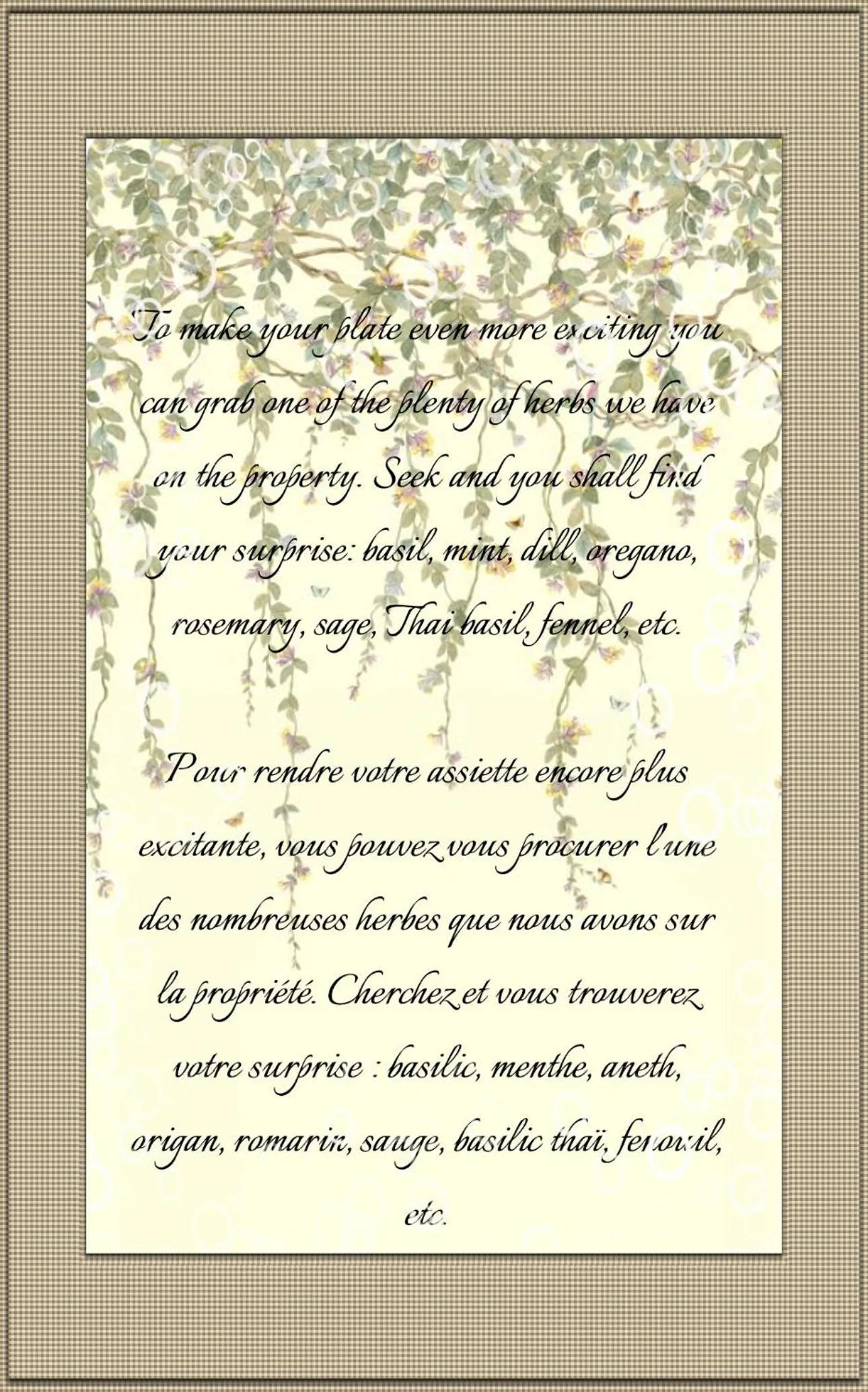 Garden in Hotel Motel Bonsoir