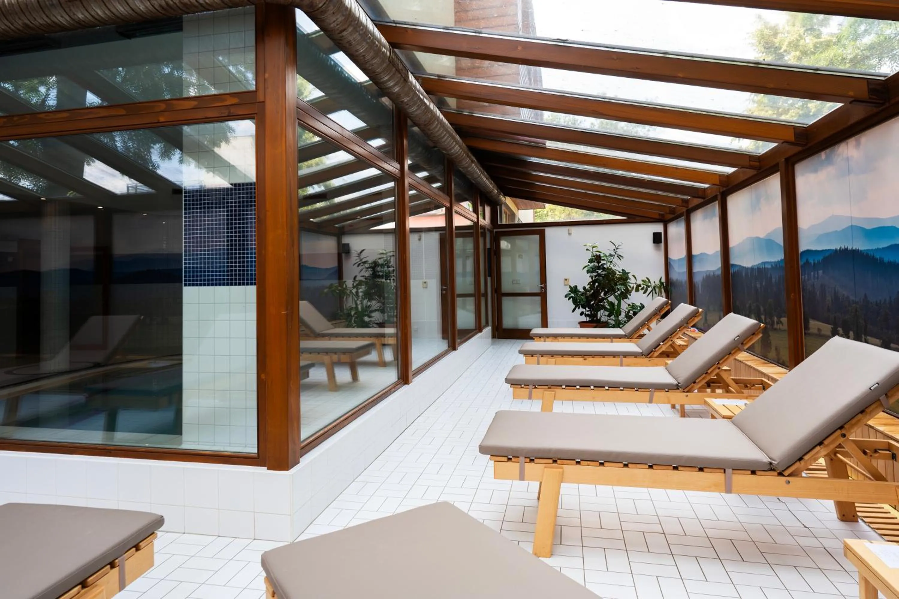 Pool view in Rezidence & Wellness Blatov