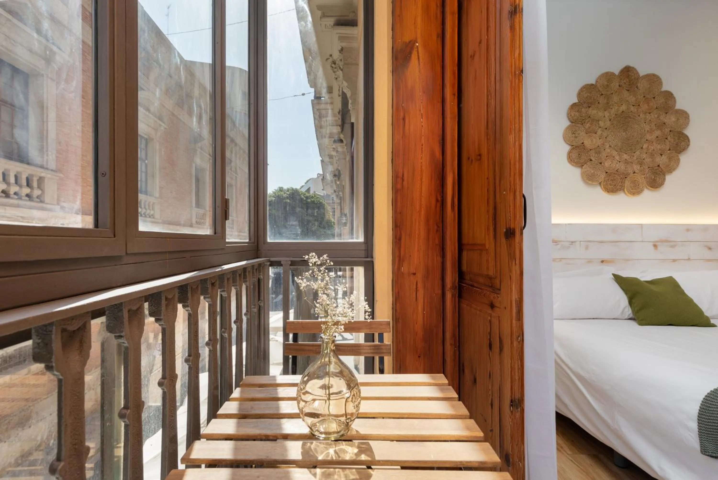 View (from property/room), Bed in Casa del Patriarca