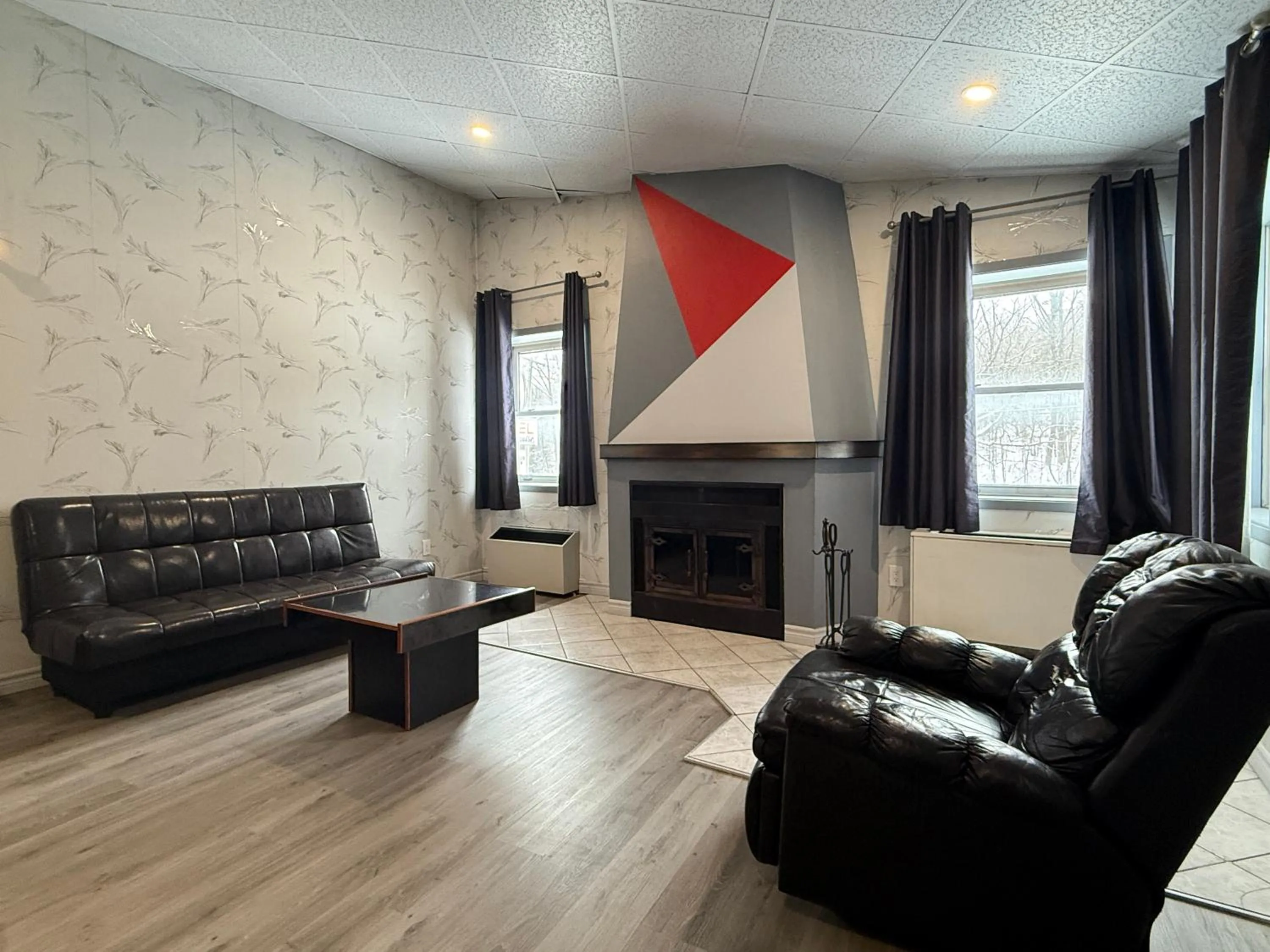 Living room in Hotel Motel La Marquise