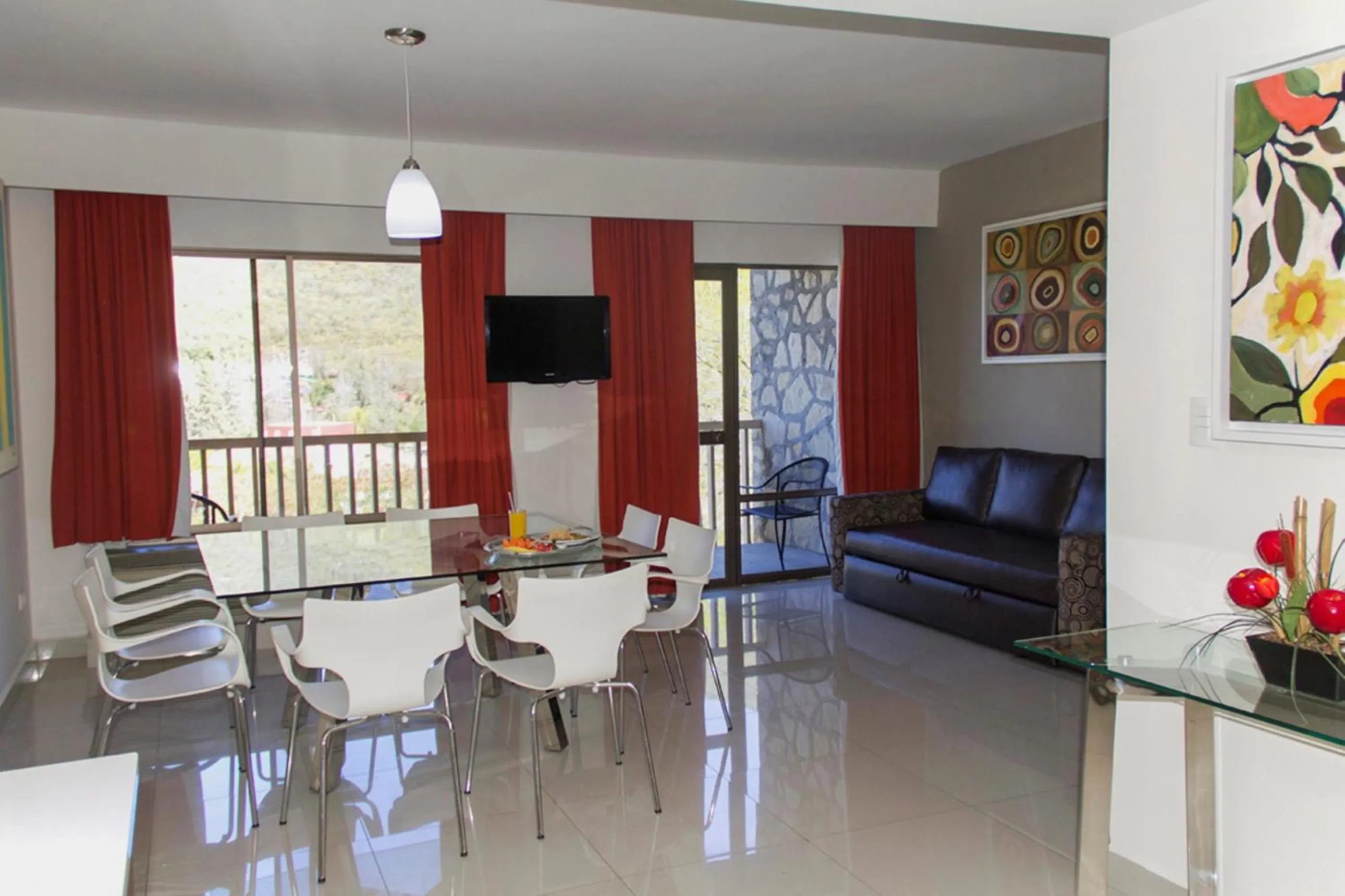 Seating area in Bahia Escondida