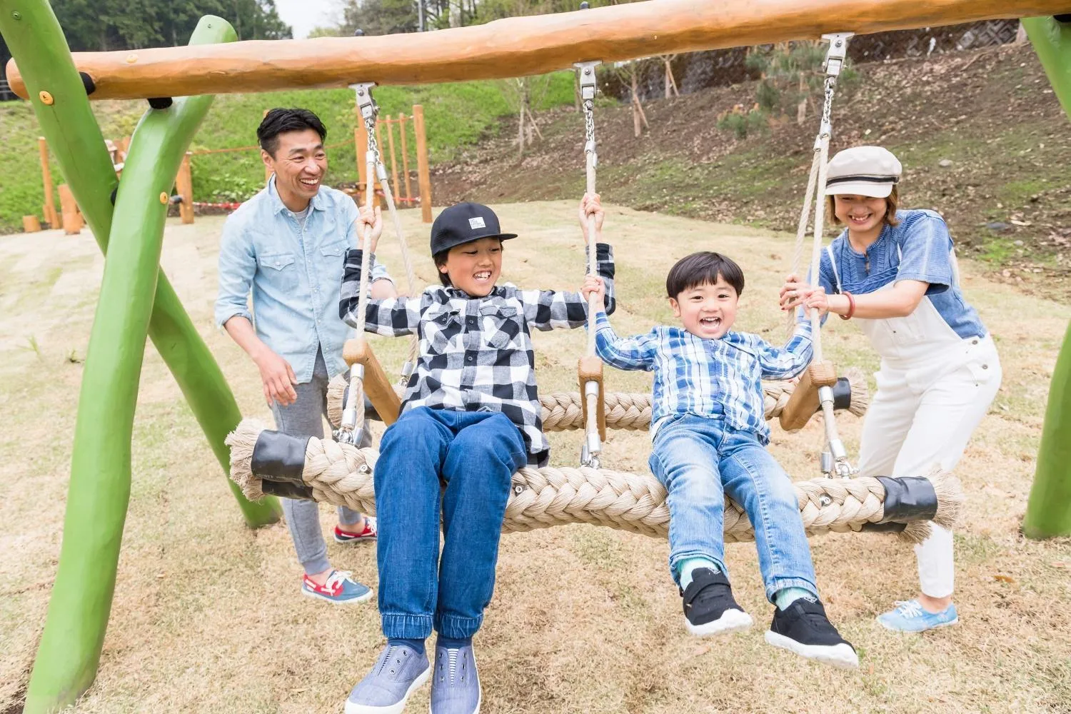 Children play ground in Mt Fuji View Villa Fujino Kirameki Fujigotemba