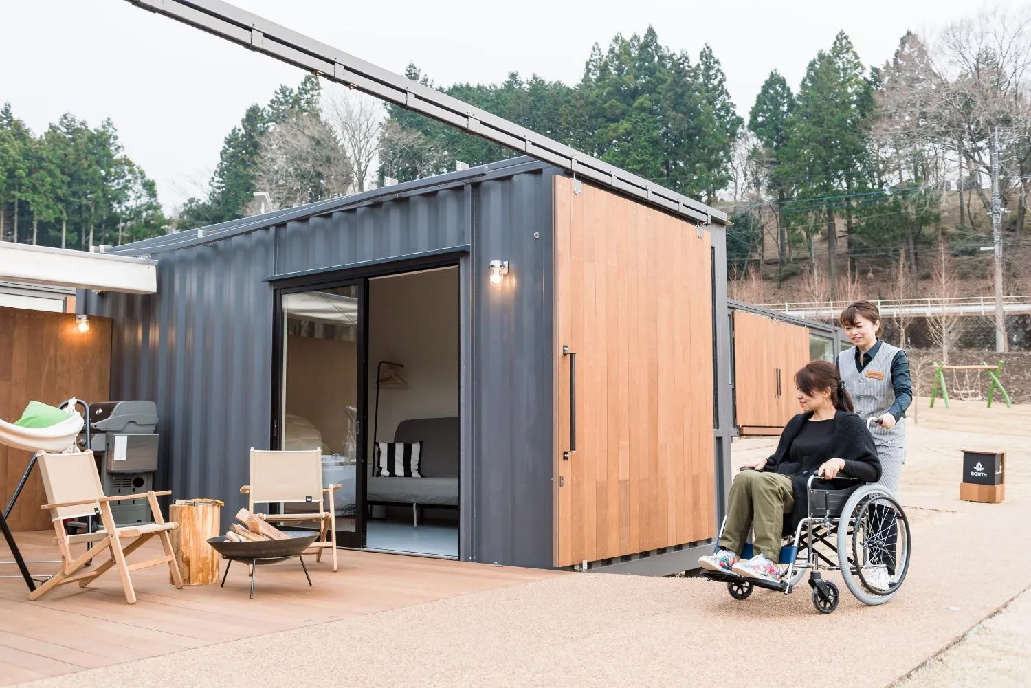 Balcony/Terrace in Mt Fuji View Villa Fujino Kirameki Fujigotemba