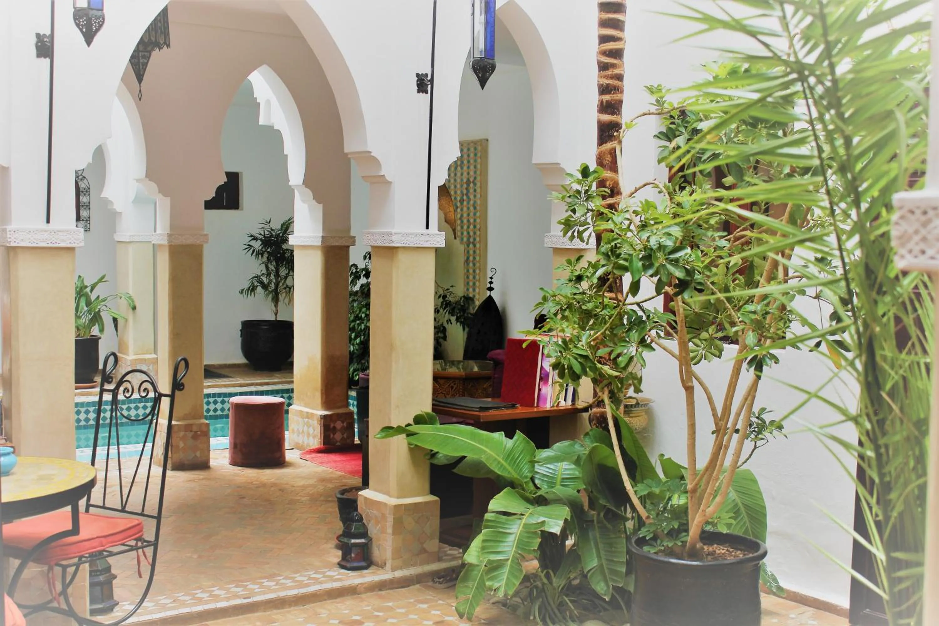 Pool view in Les Jardins Mandaline