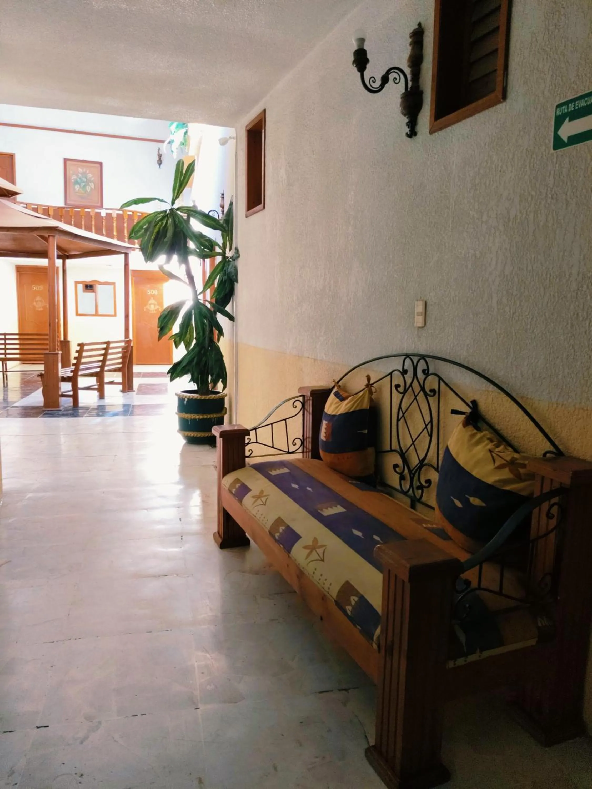 Seating area in Posada Tolosa